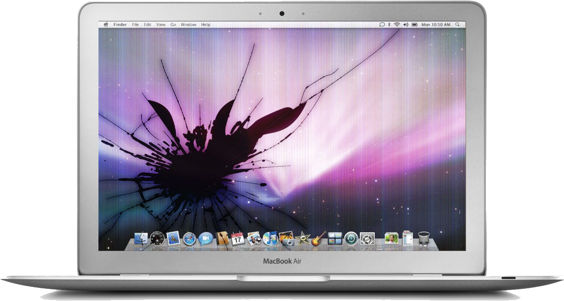 Mac Book Air 屏幕破裂桌布 壁紙
