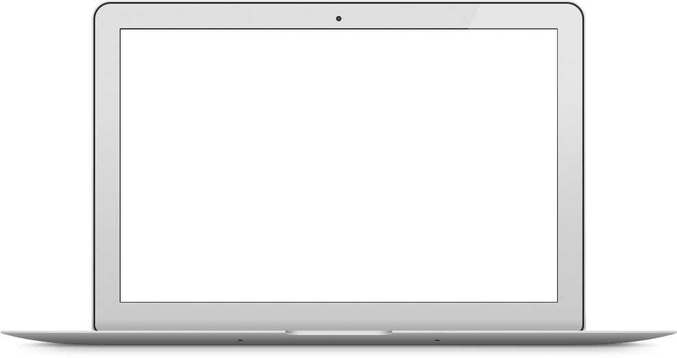 銀色Mac Book打開空白螢幕 壁紙