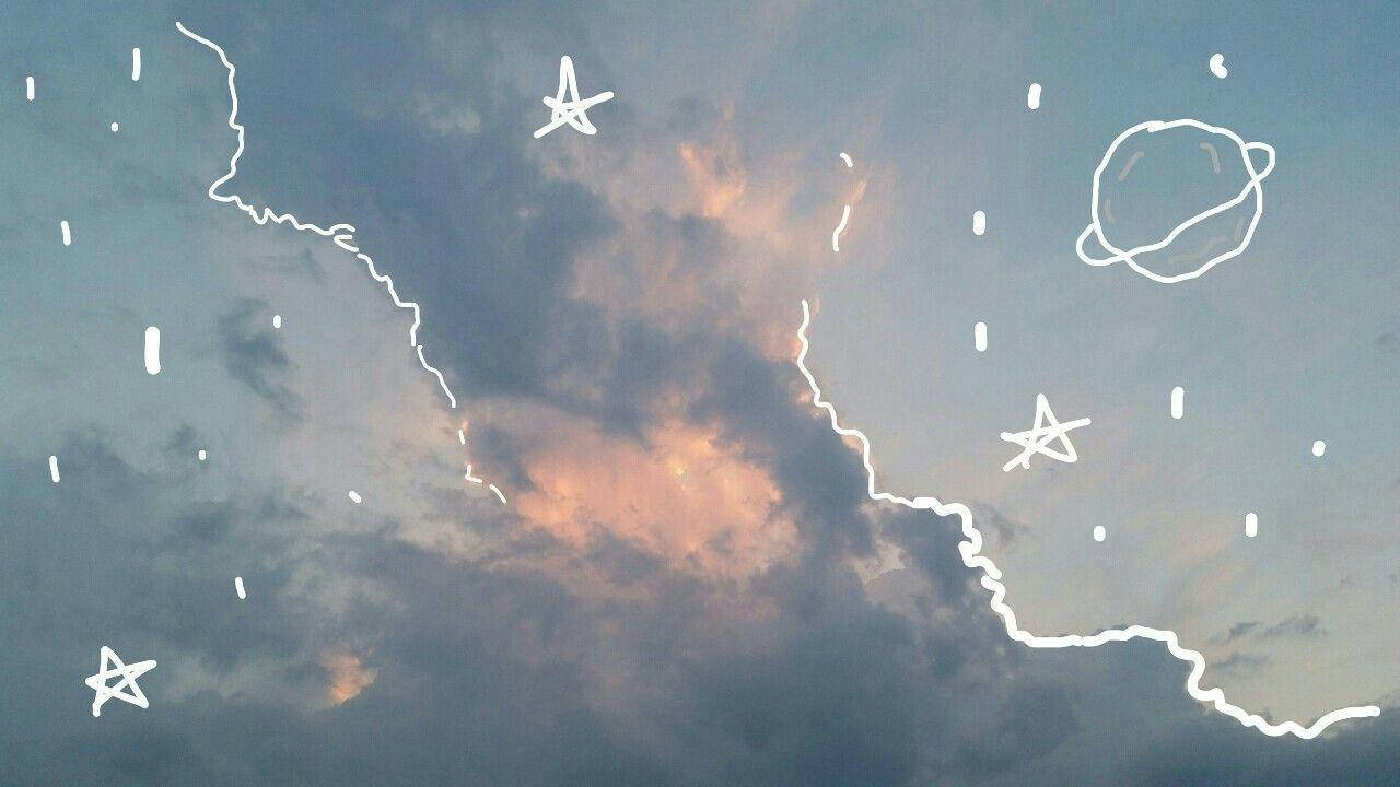 美學MacBook土星藝術 壁紙