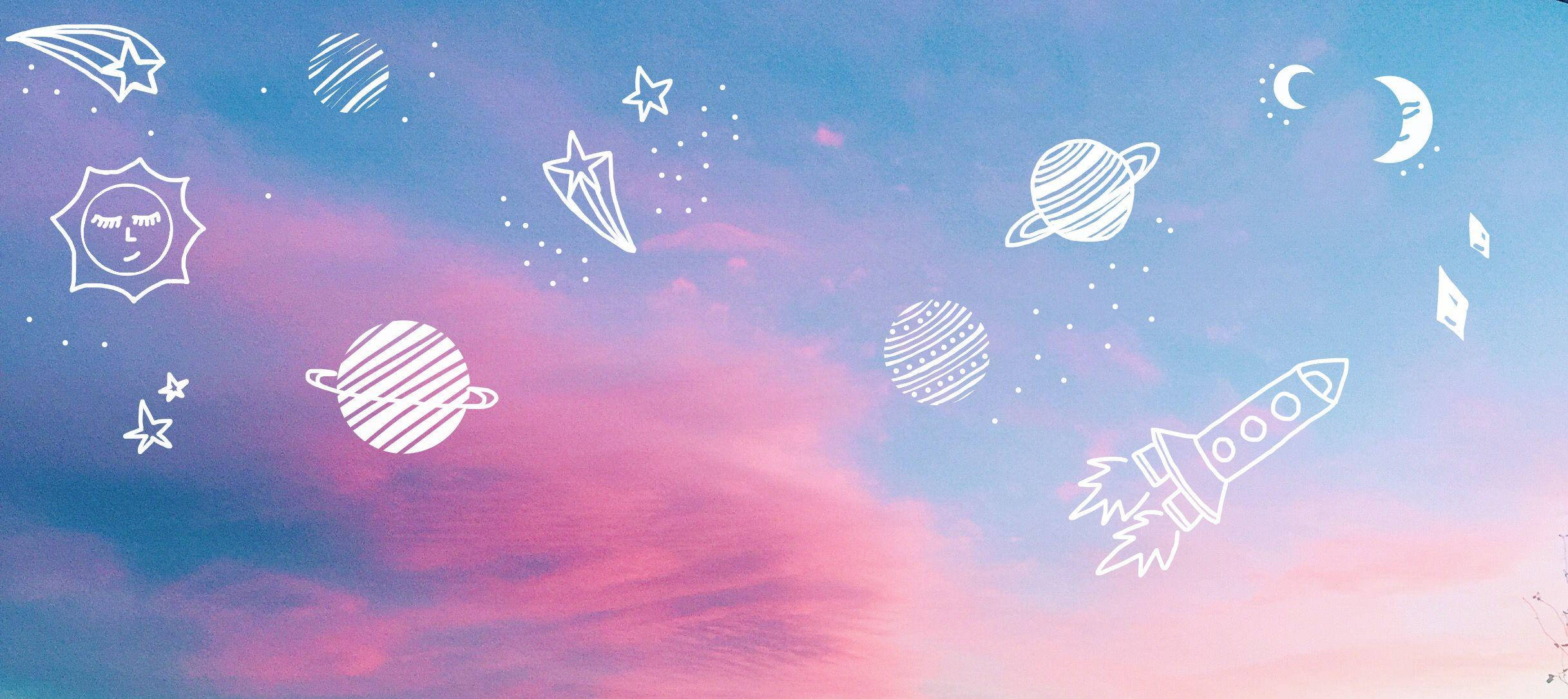 美學MacBook星球藝術 壁紙