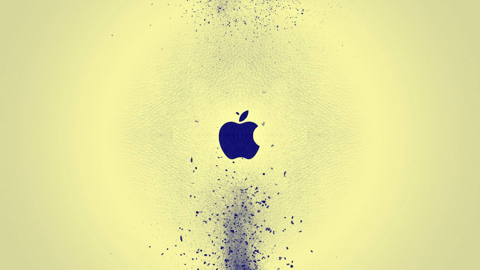酷炫MacBook藍色標誌版 壁紙