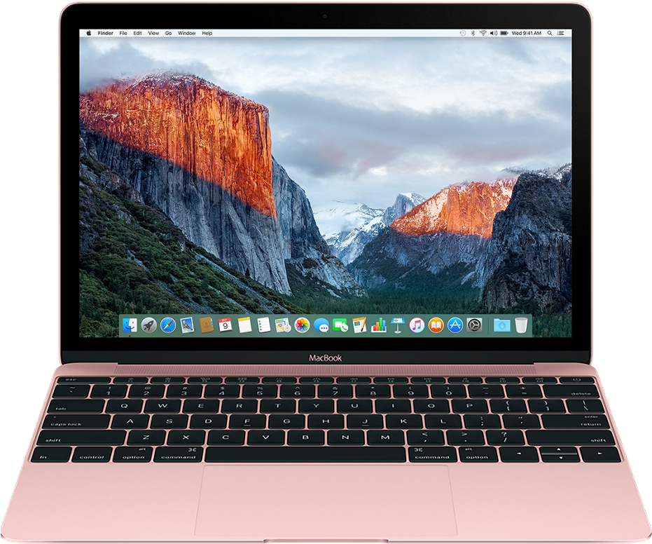 玫瑰金MacBook Pro显示器 壁紙