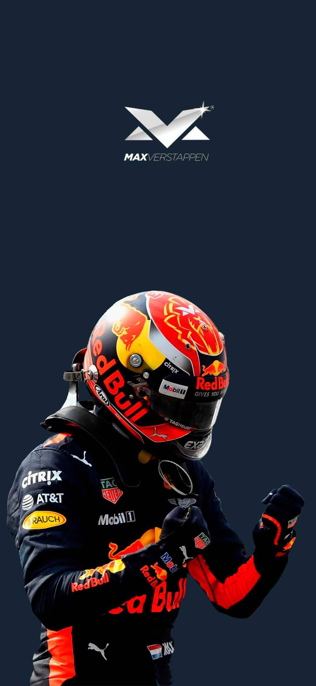Max Verstappen 身穿紅牛車隊賽車服 壁紙