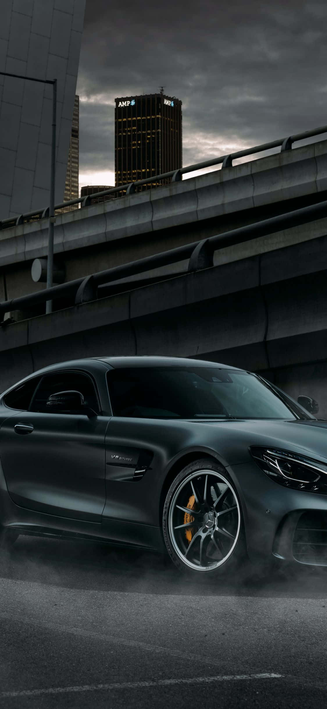 Mercedes Amg 背景 橋樑 天空 壁紙