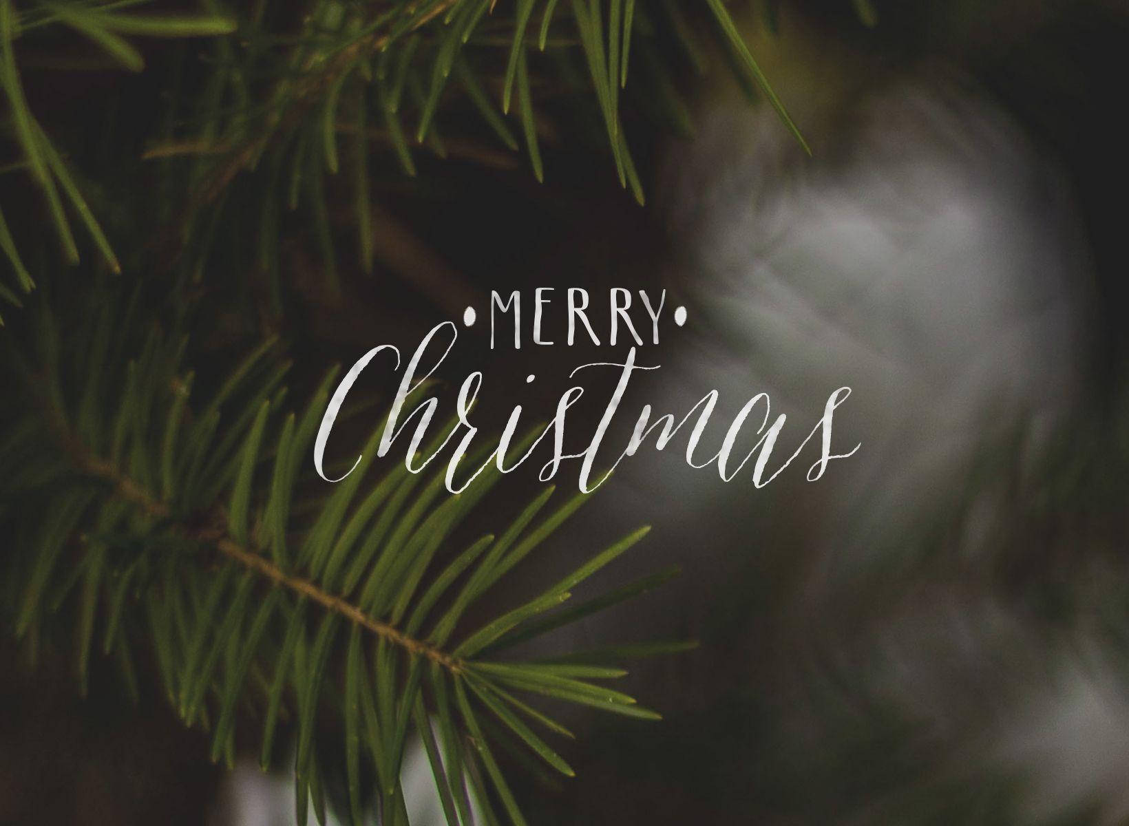 Merry Christmas 美學桌面 壁紙