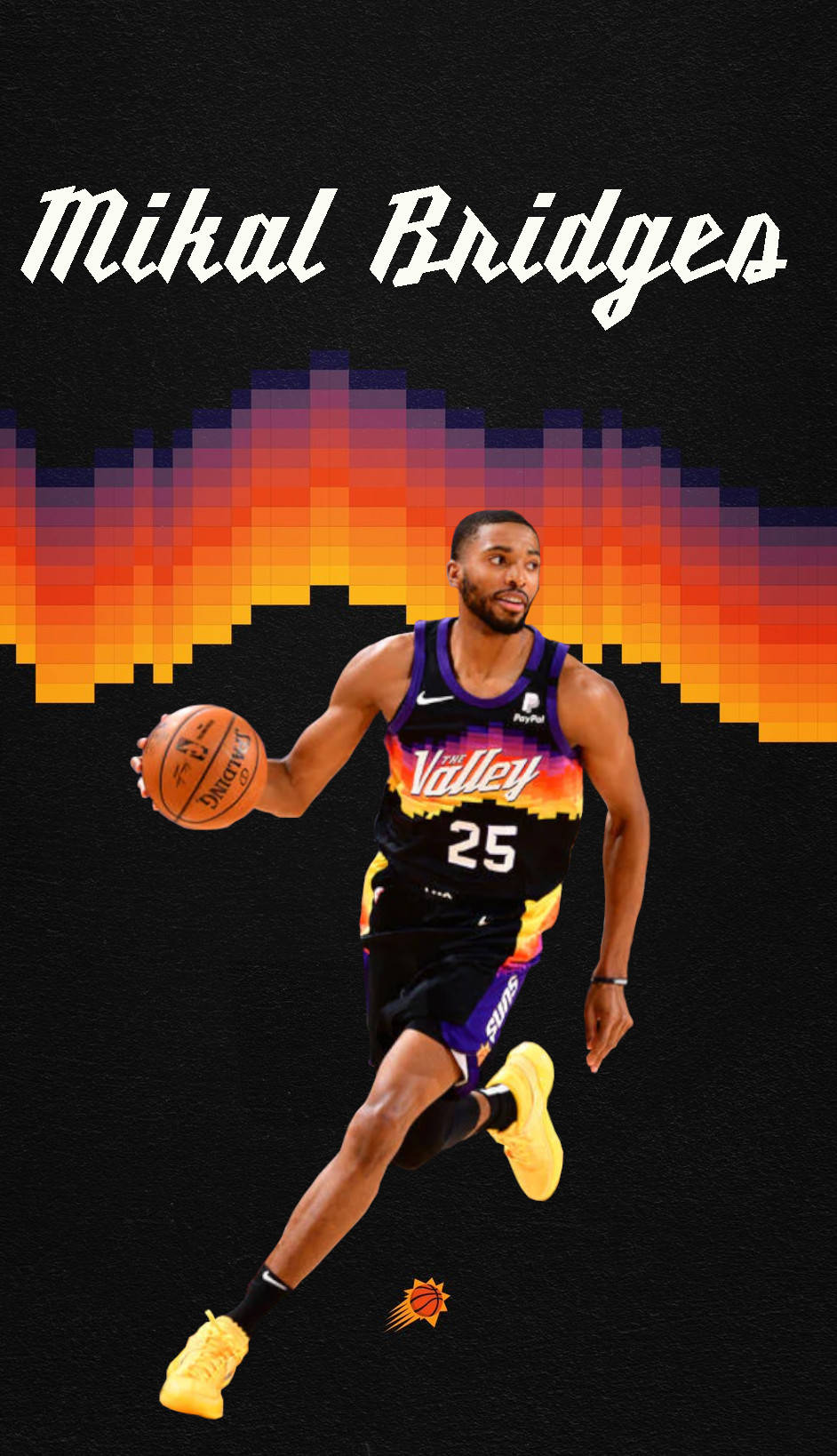 Mikal Bridges 數位藝術作品 壁紙