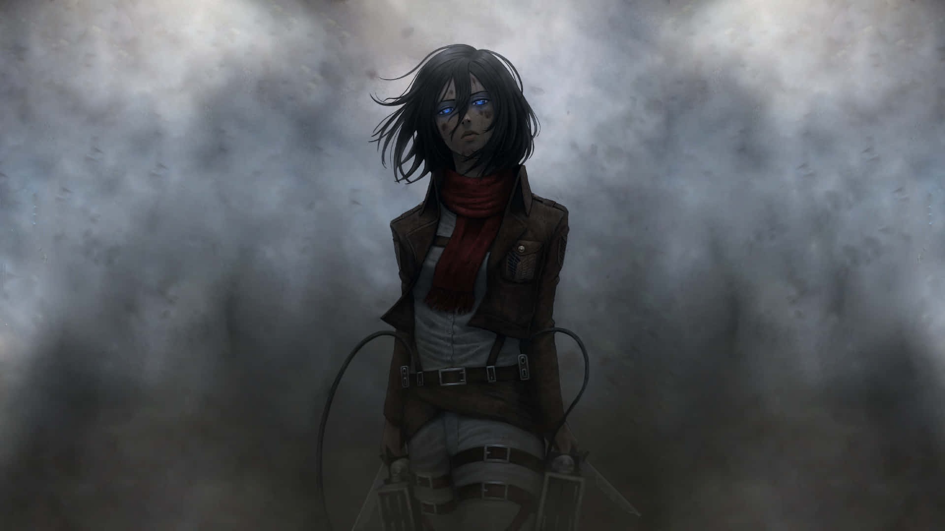 Mikasa 大頭貼 詭異風格 壁紙