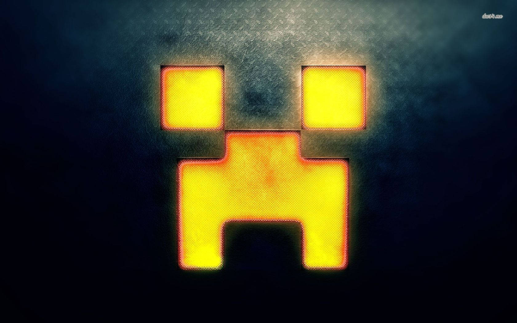 用這個Minecraft苦力怕臉發光 壁紙