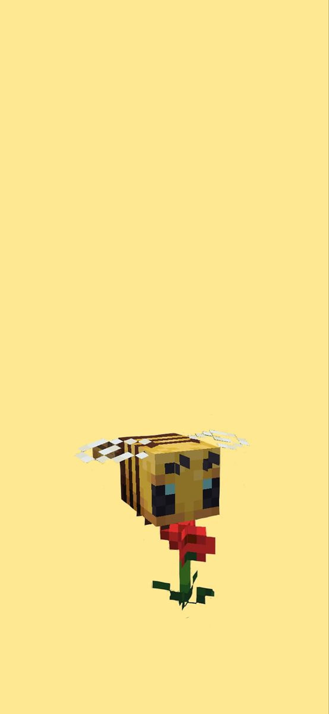 蜜蜂與花朵 Minecraft 壁紙