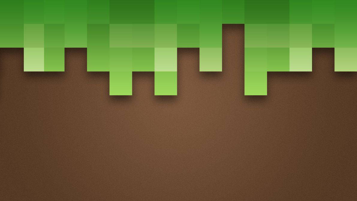 熱門遊戲 Minecraft 明亮鮮豔的像素藝術 壁紙
