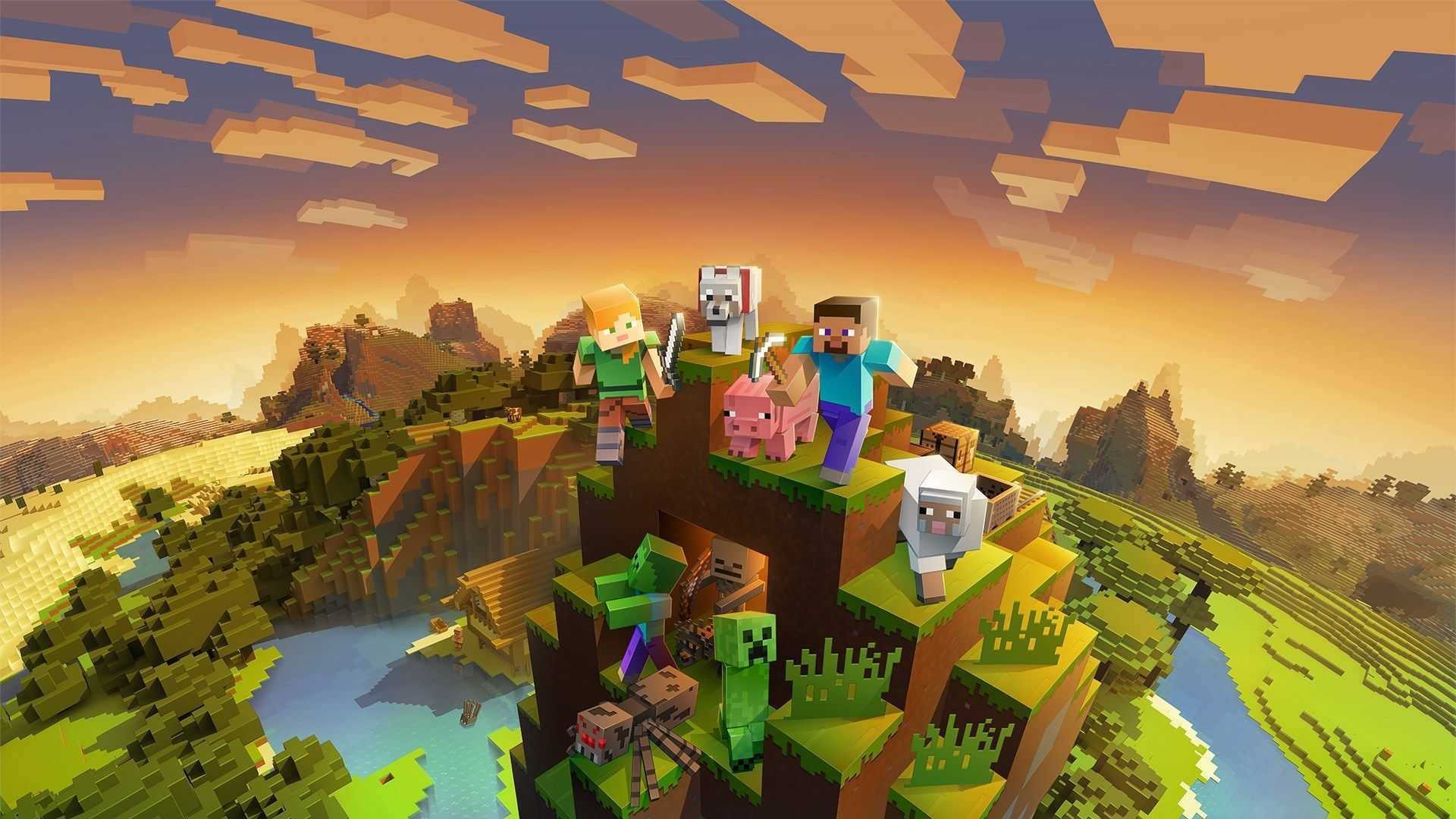 山巔角色 Minecraft HD 壁紙