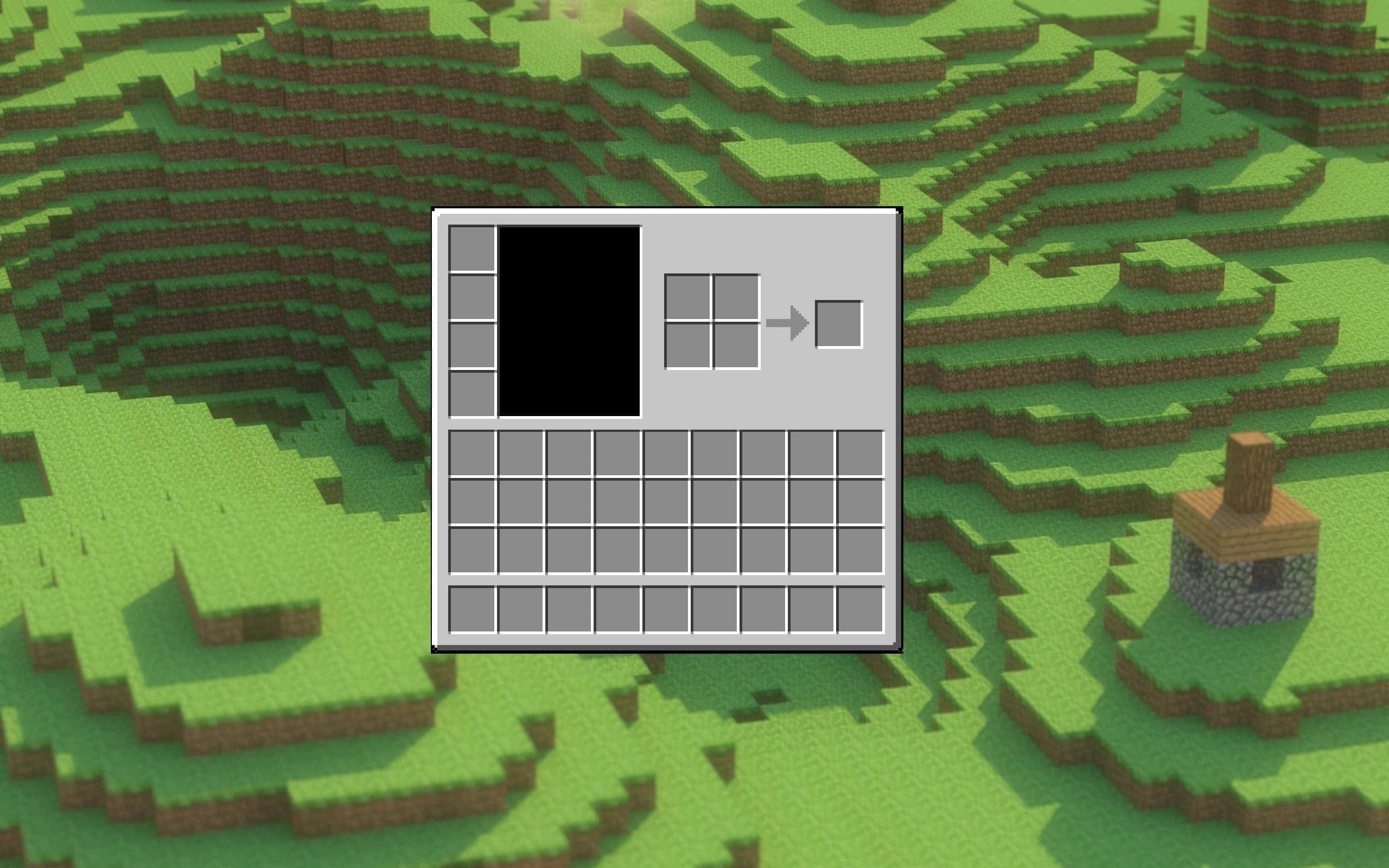 空空的Minecraft物品欄 壁紙