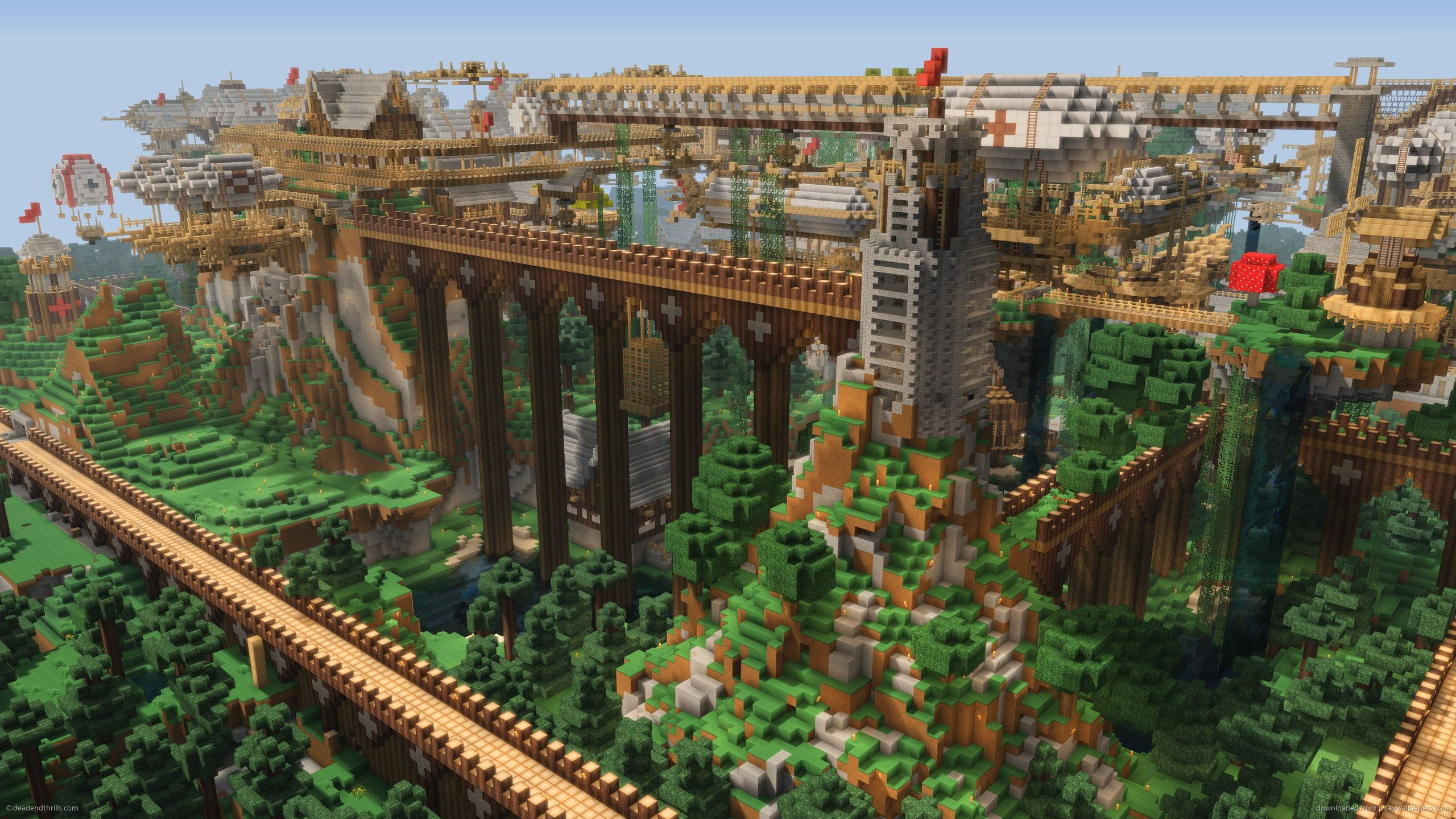 「連接世界——Minecraft長城」 壁紙