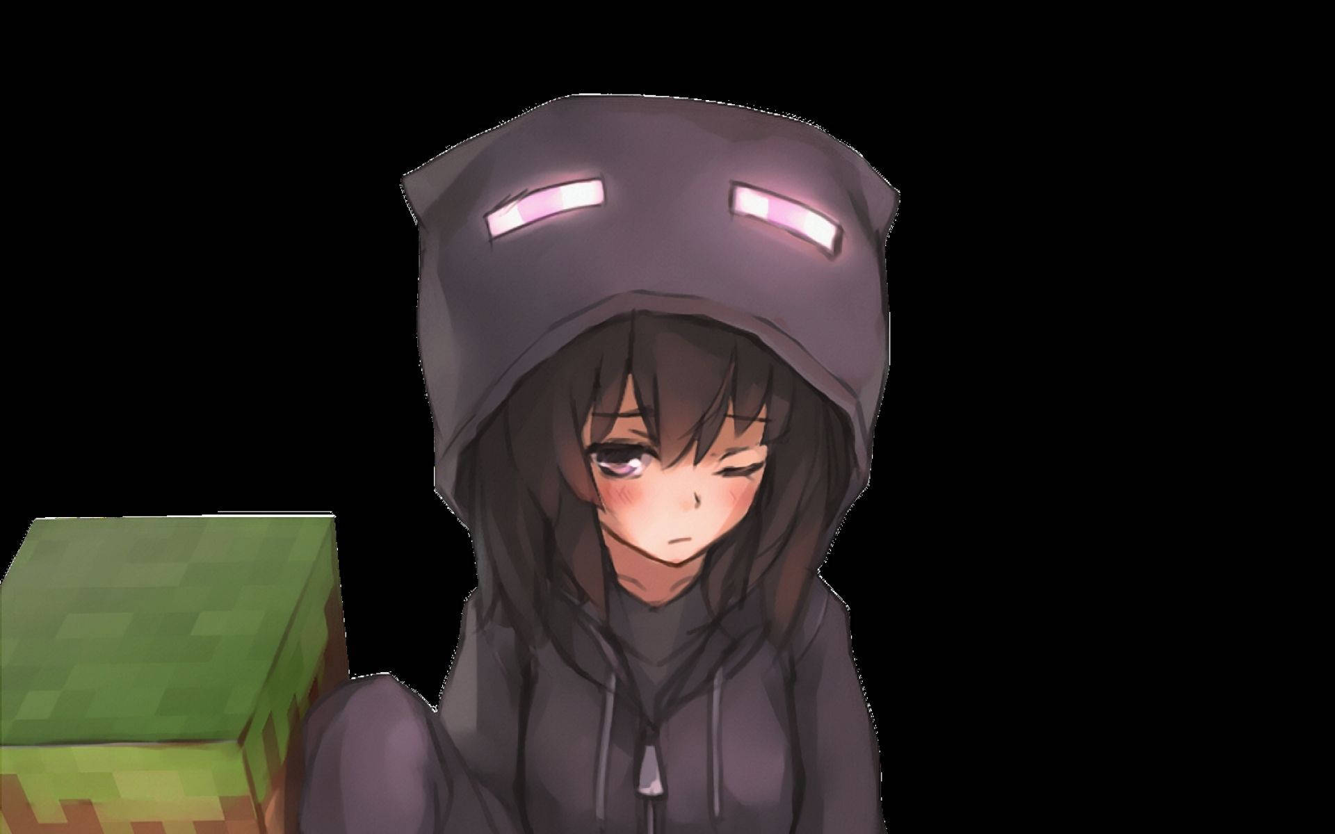 Minecraft 可爱动漫女孩头像 壁紙