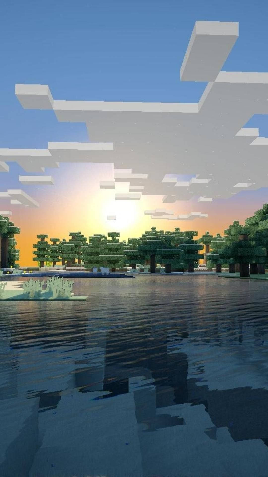 Minecraft 手機自然風景 壁紙