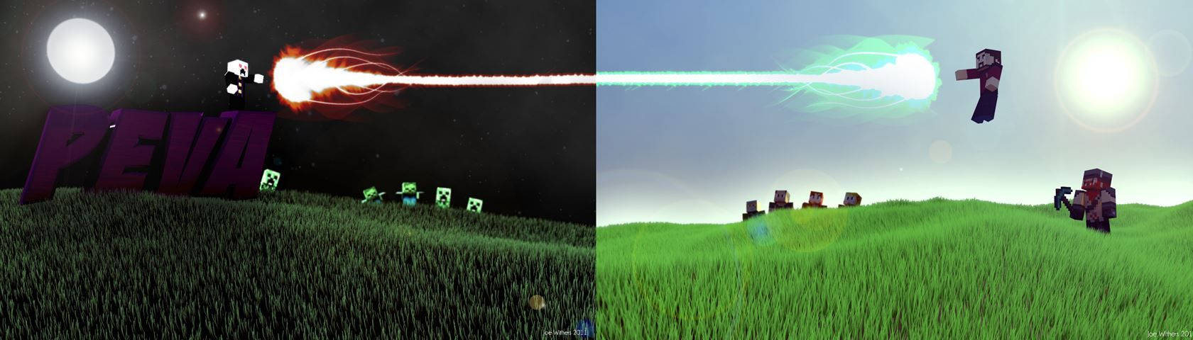 HD Minecraft 融合火球桌布