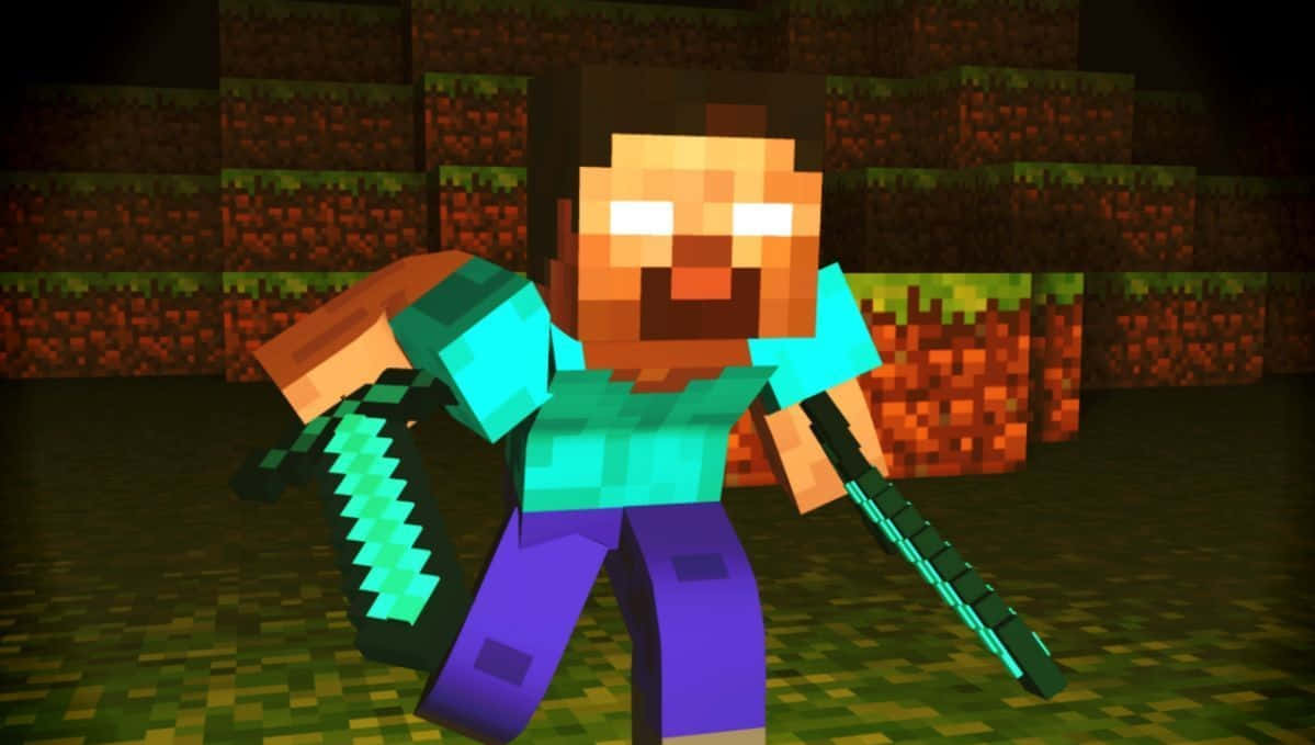 Minecraft角色Herobrine動態背景 壁紙