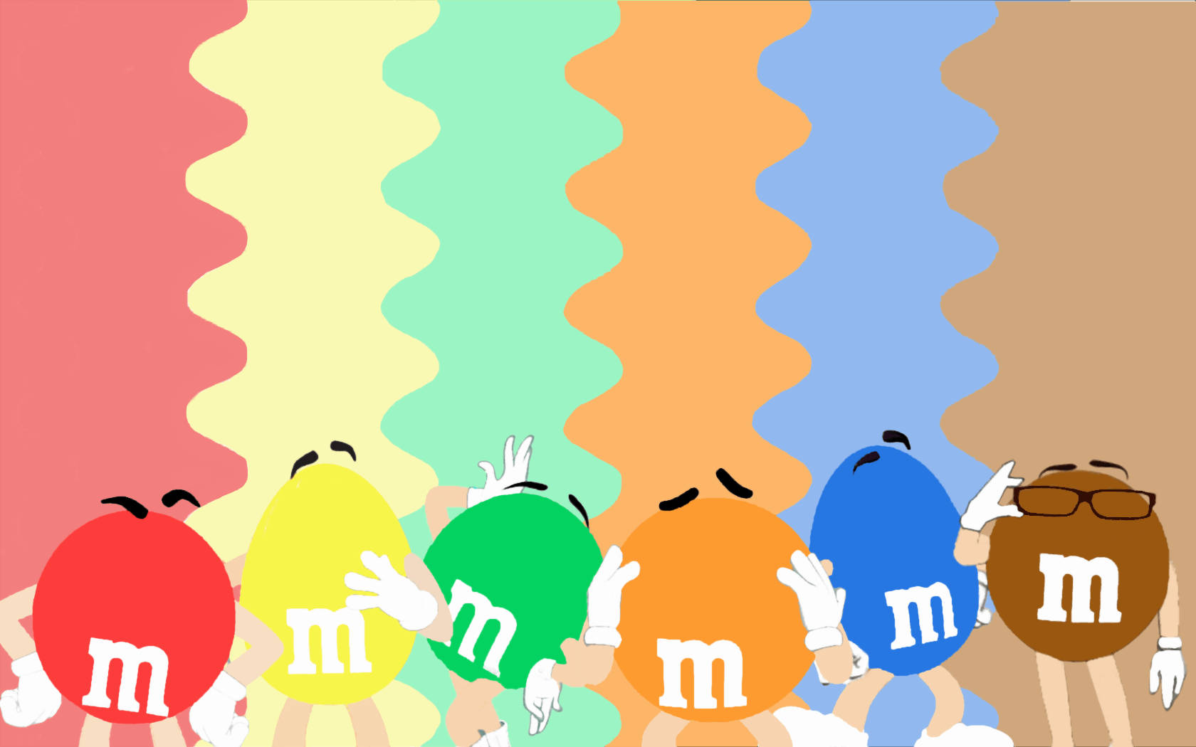 Mms彩色角色向量艺术 壁紙