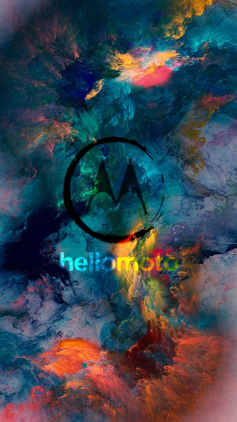 Motorola 多彩云朵艺术 壁紙