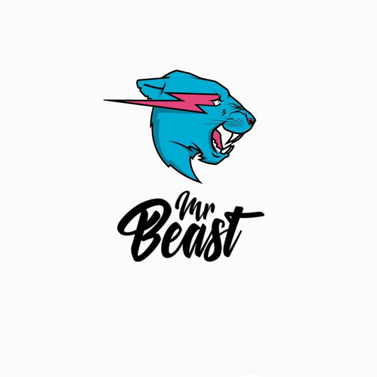 鮮明Mr Beast標誌與字標 壁紙