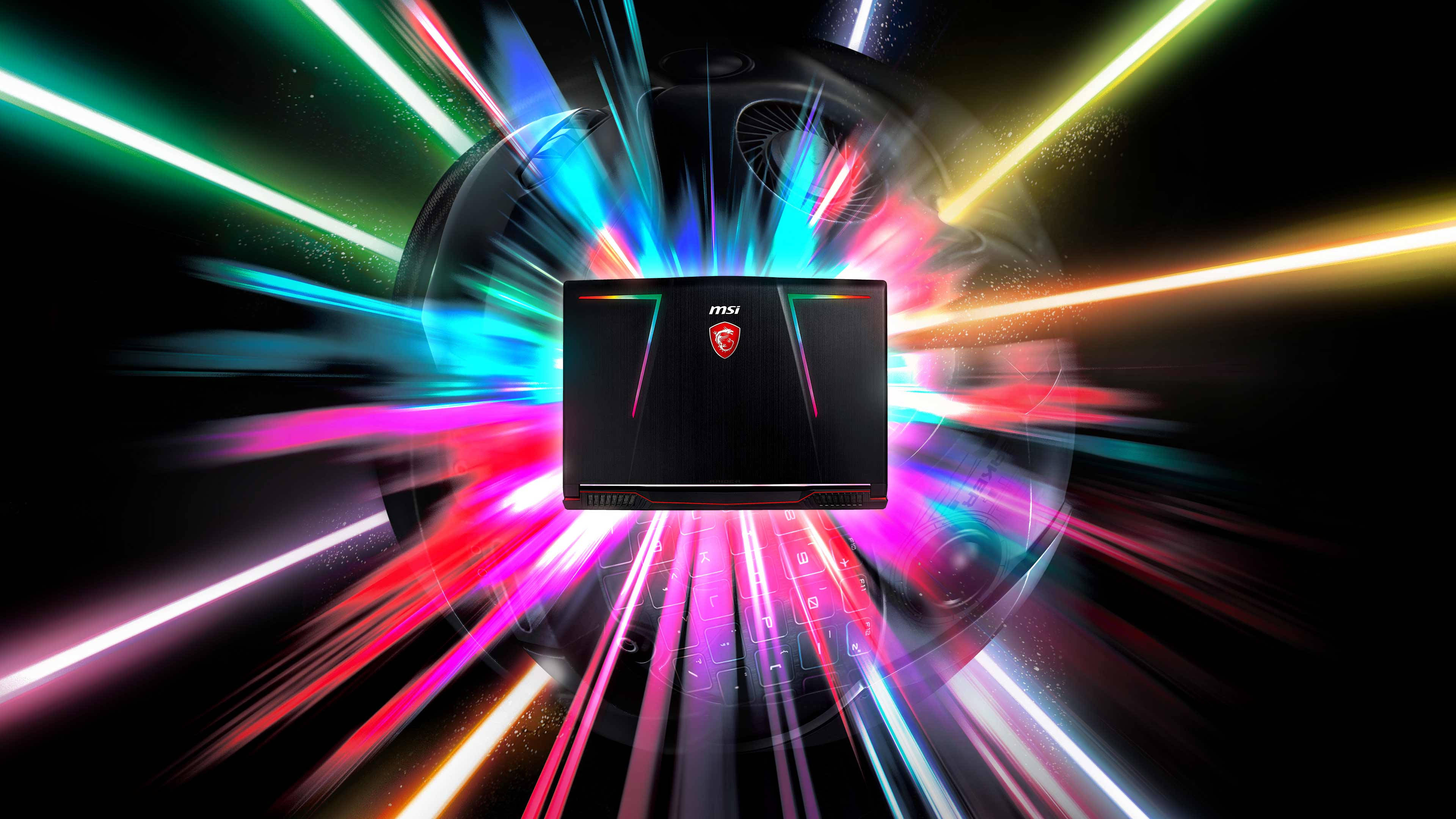 MSI 筆電 RGB 4K 壁紙