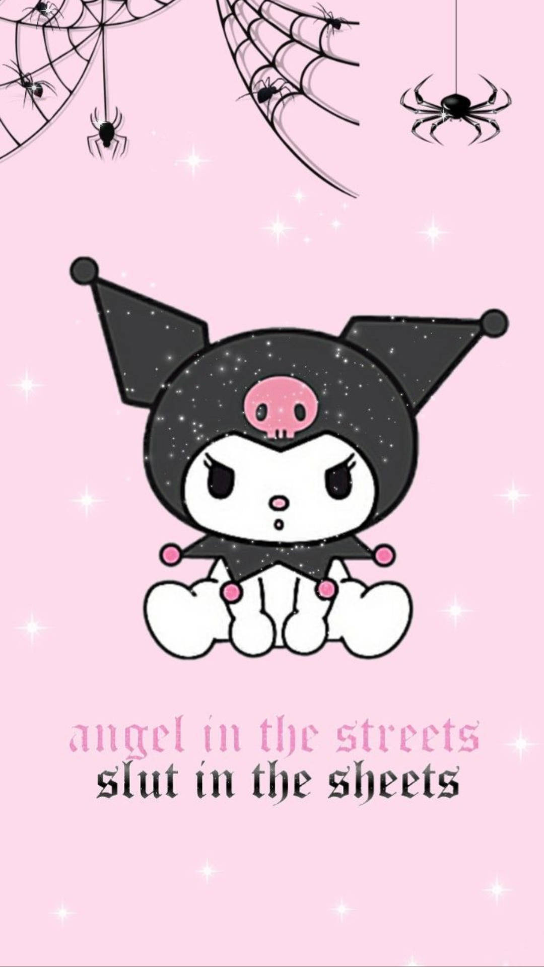 My Melody Kuromi 與蜘蛛和蜘蛛網