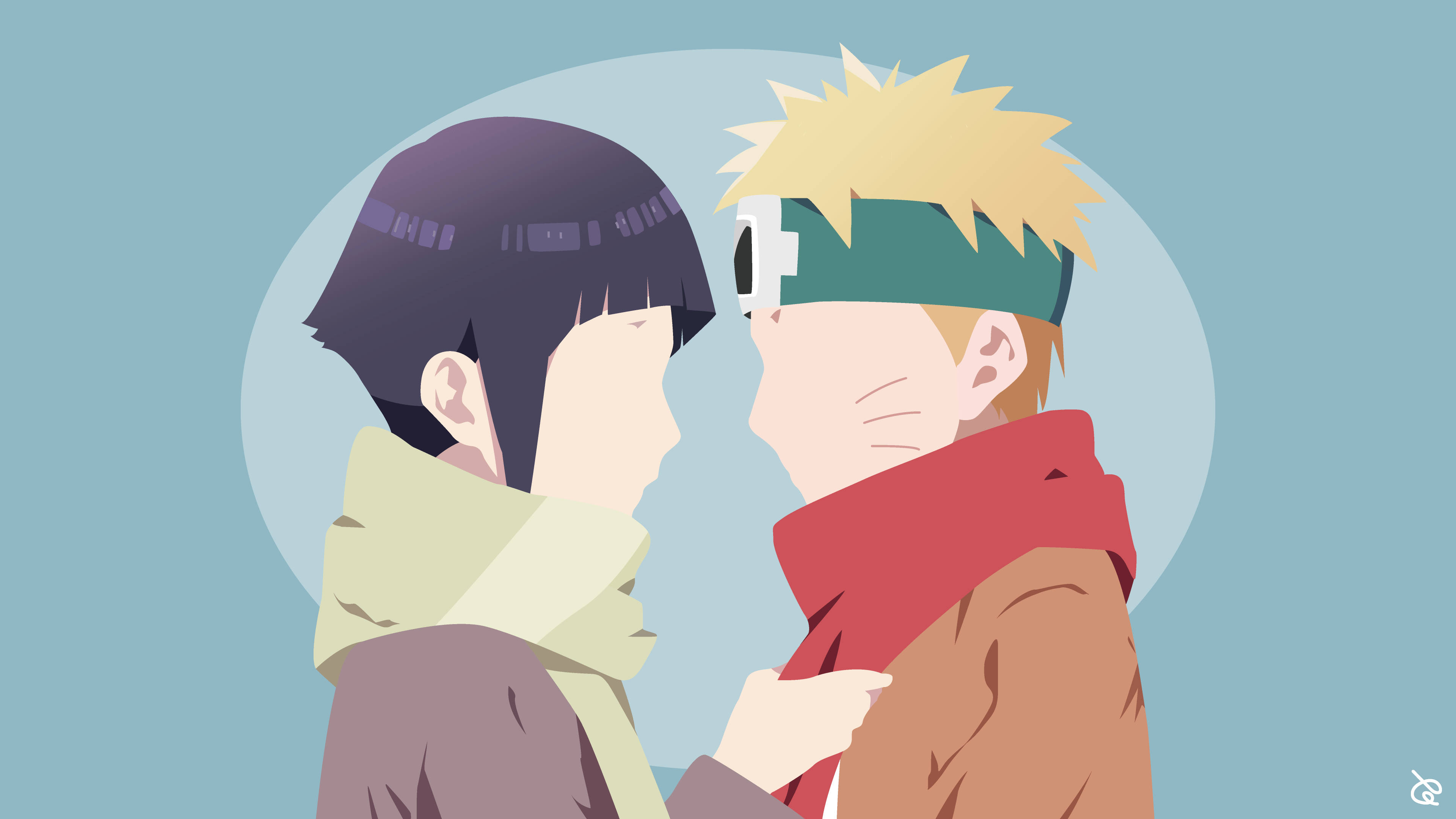 Naruto與Hinata向量藝術 壁紙
