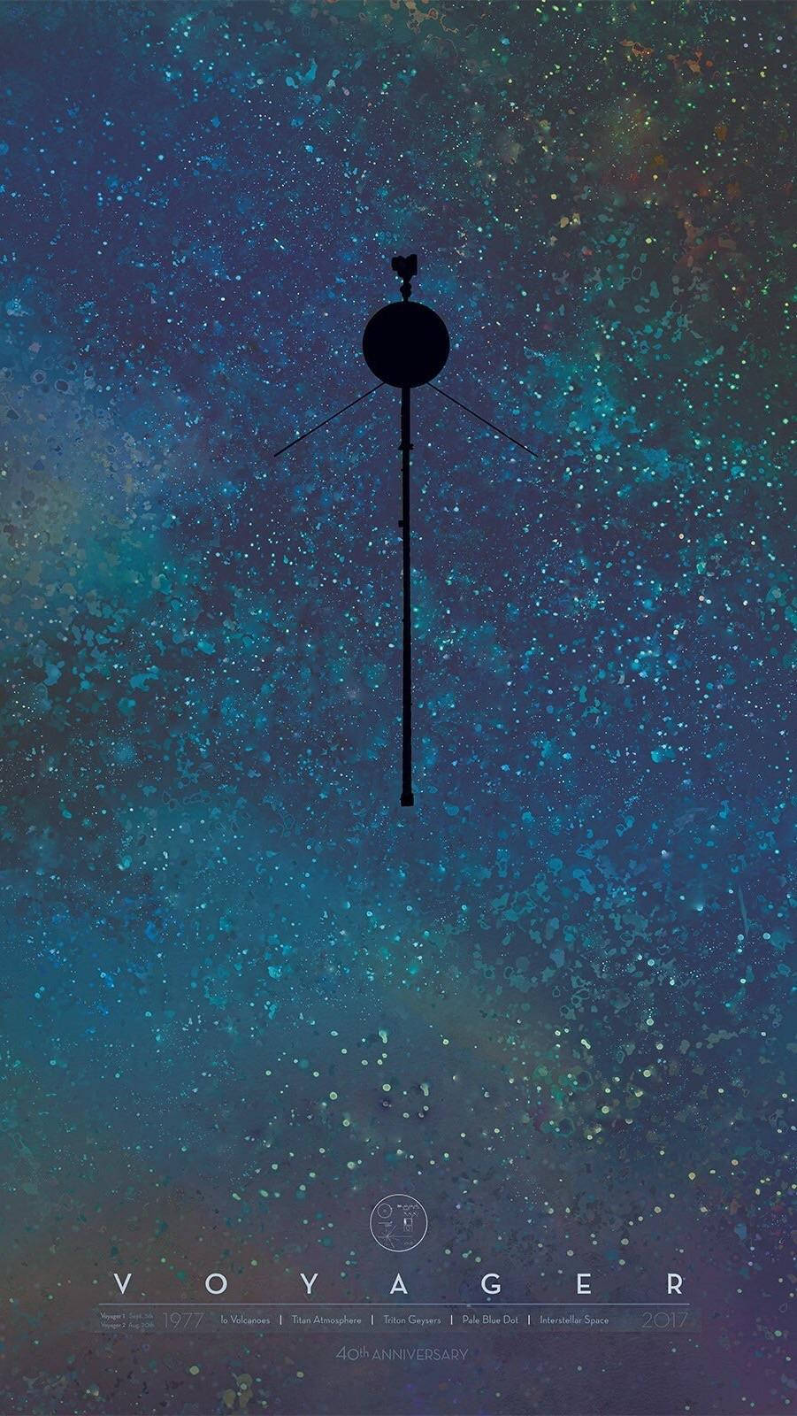 NASA iPhone 航海家號40週年紀念 壁紙