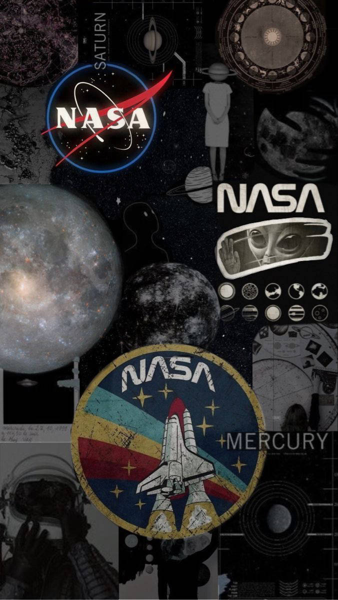 NASA 美學拼貼 iPhone 桌布 — 美學 iPhone 壁紙