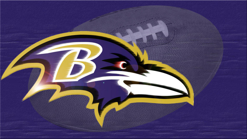 NFL 美式足球隊巴爾的摩烏鴉隊標誌 壁紙
