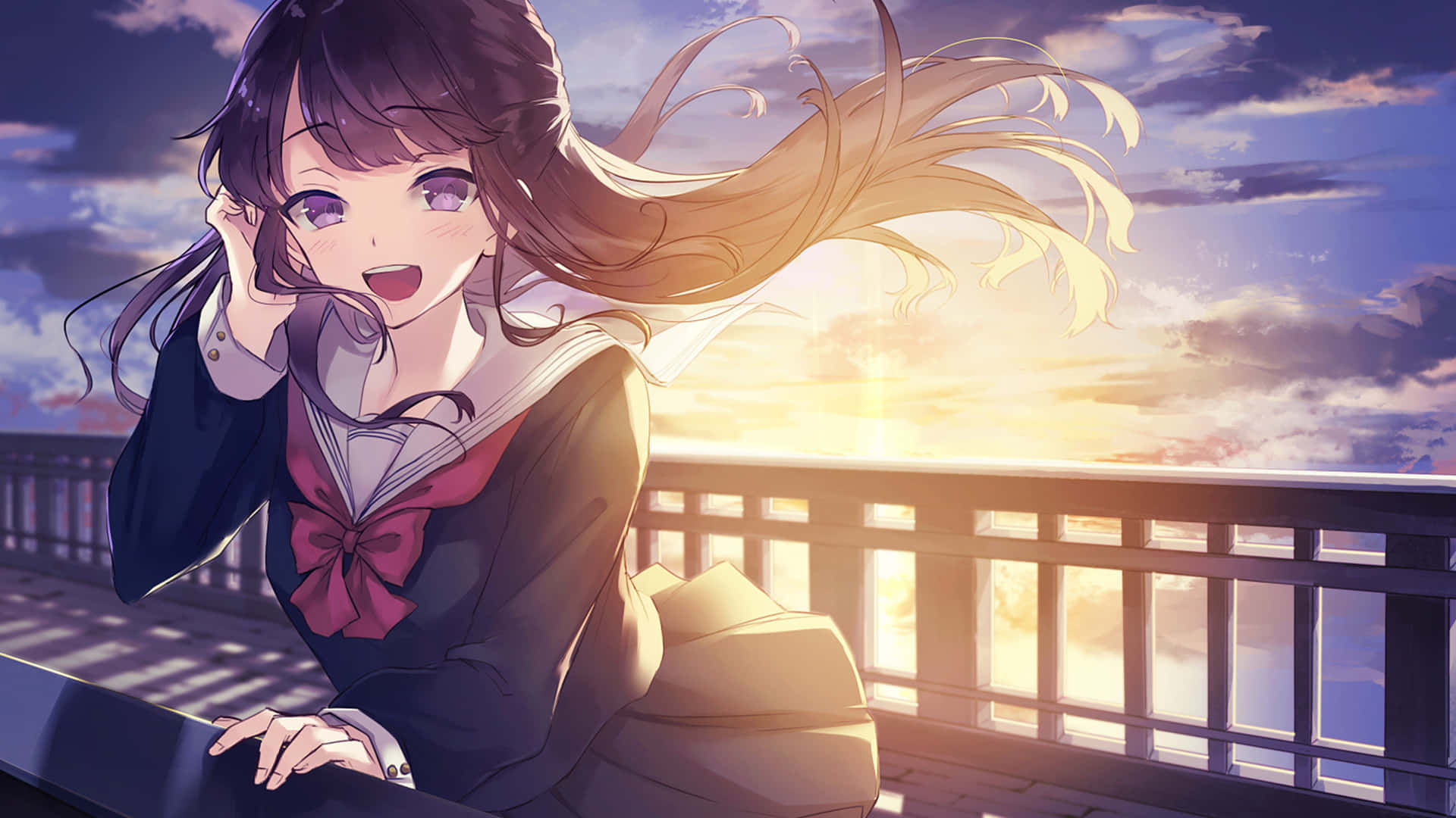 可愛動漫校園女孩 Nightcore Apollo 壁紙