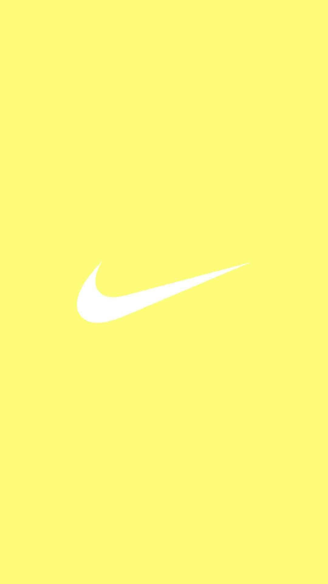 Nike 标志纯黄手机壁纸 壁紙