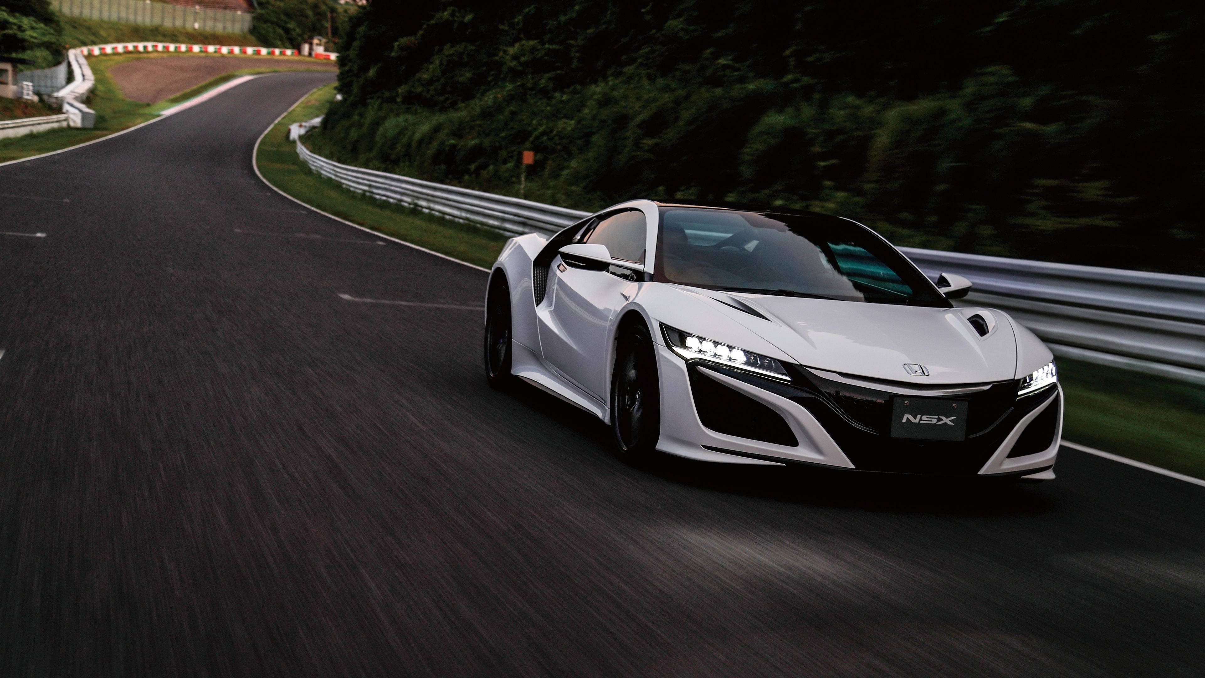 珍珠白本田NSX 4K跑車 壁紙