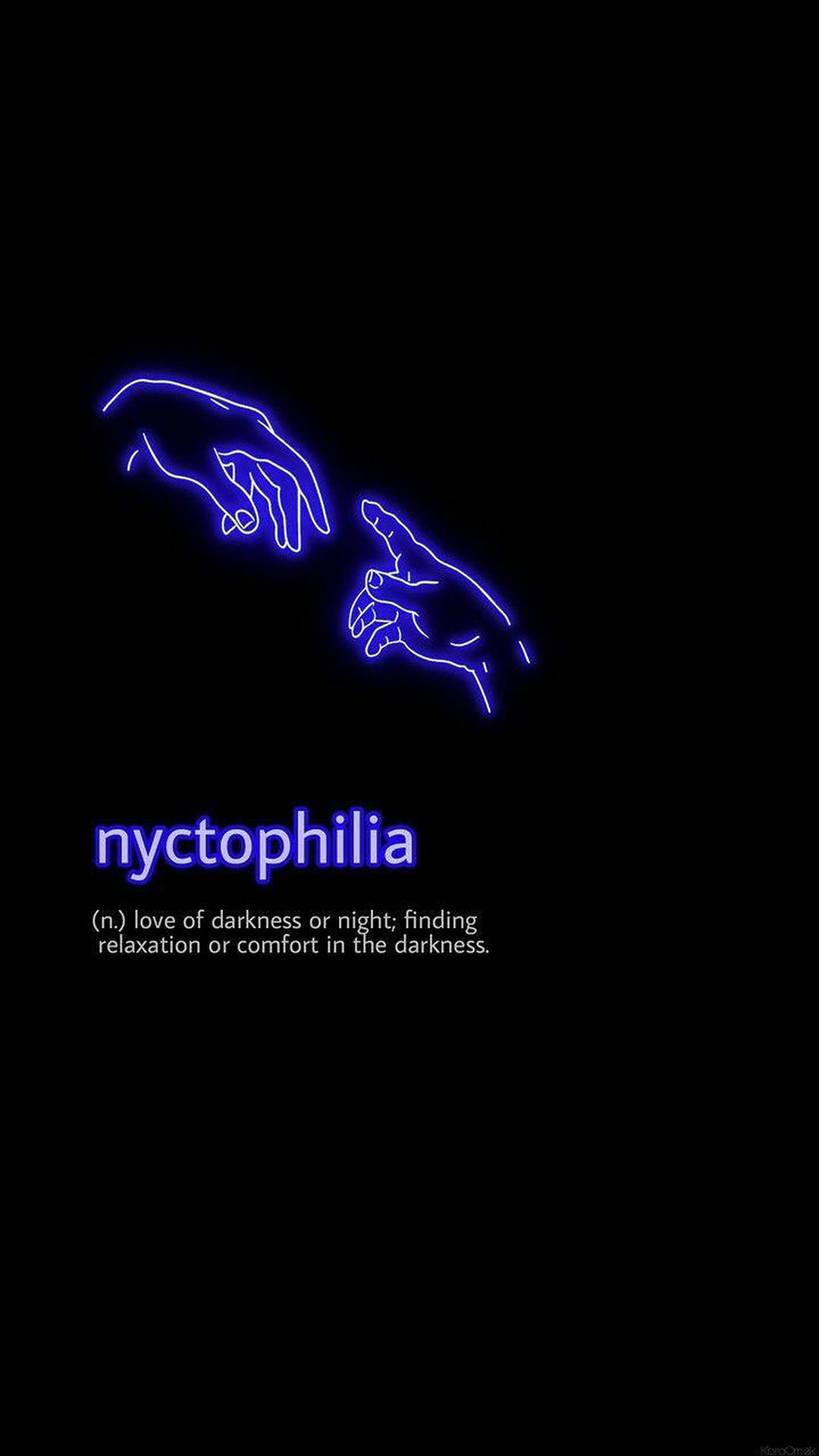 Nyctophilia 美學字詞桌布