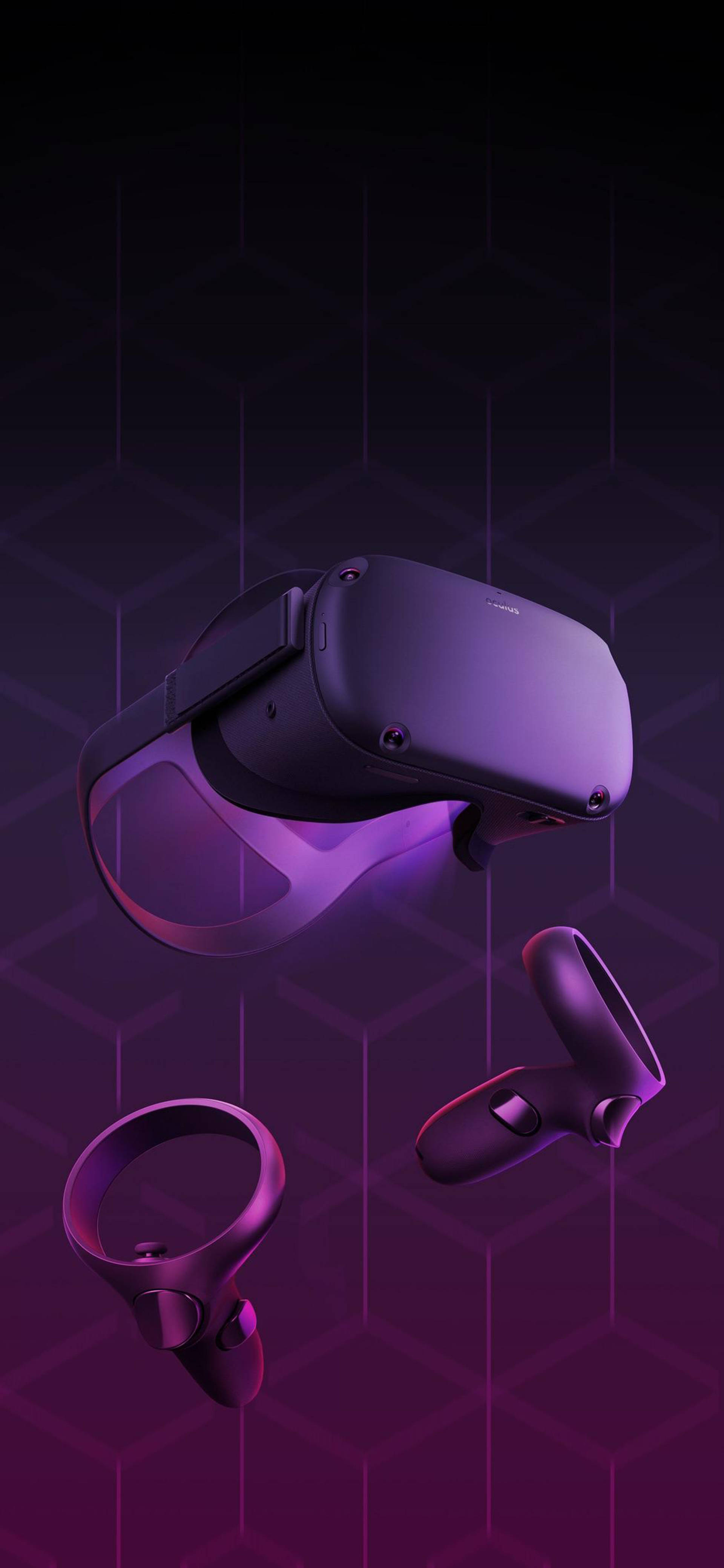 Oculus Quest 2 紫色抽象艺术 壁紙