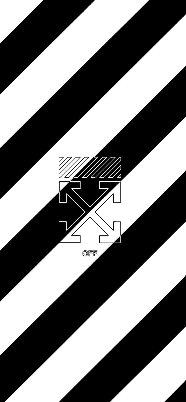 斜紋條紋 Off-White iPhone 壁紙