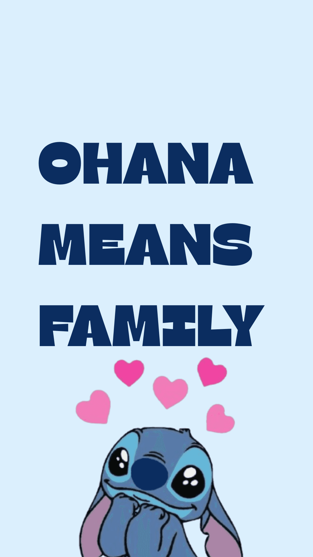 Ohana 代表家人 Stitch 壁紙