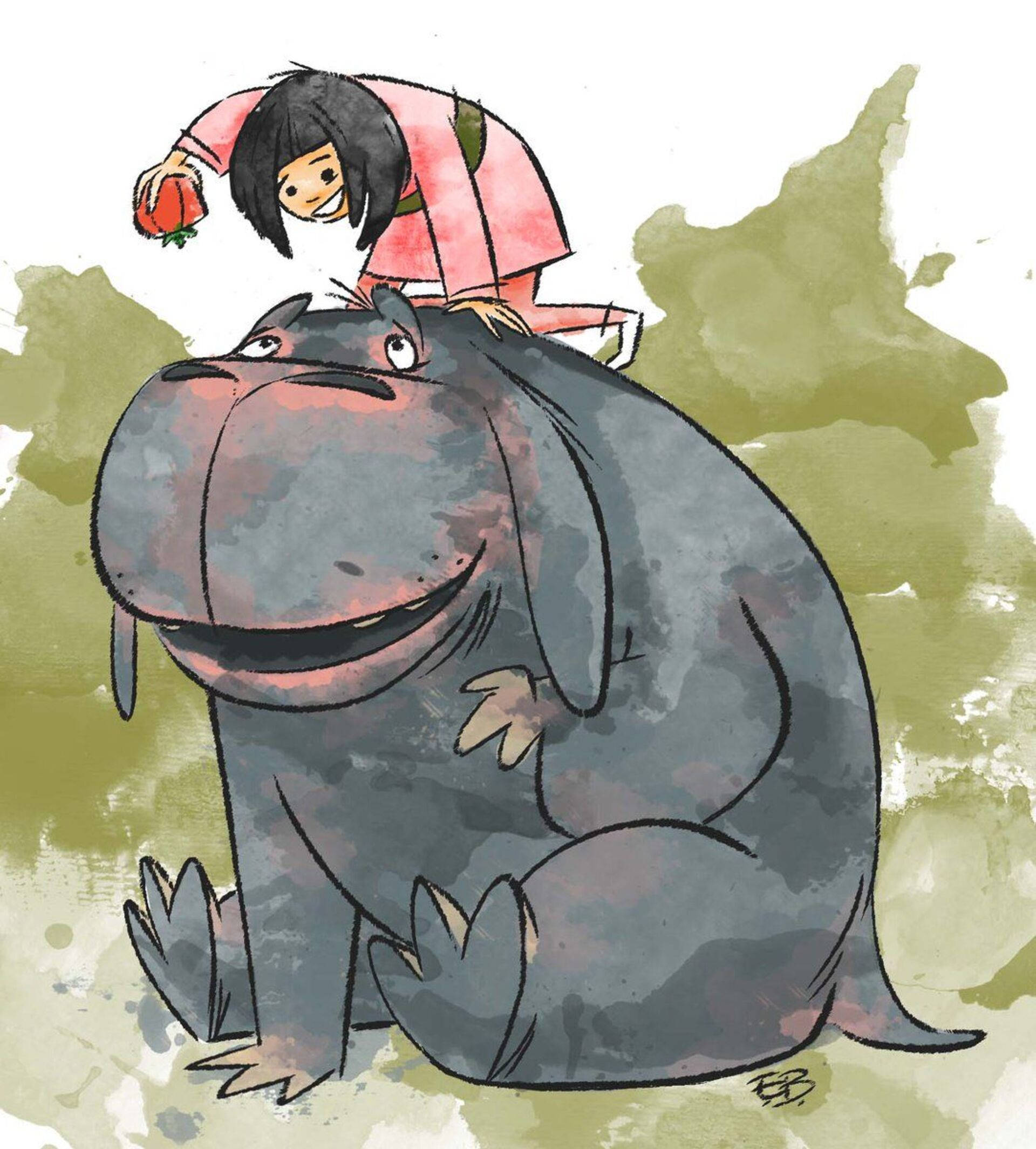 Okja 斑点卡通艺术 壁紙