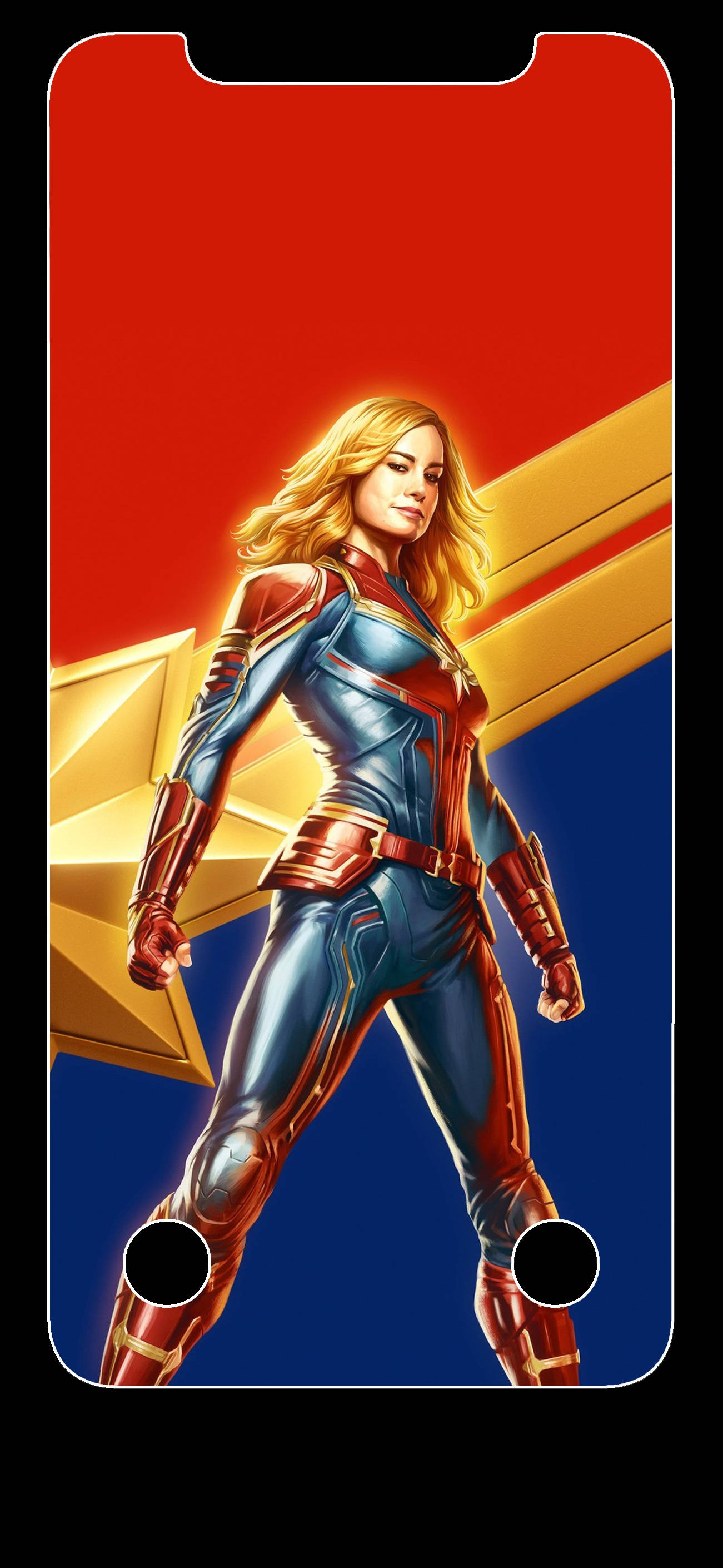 OLED 4K 驚奇隊長標誌 壁紙