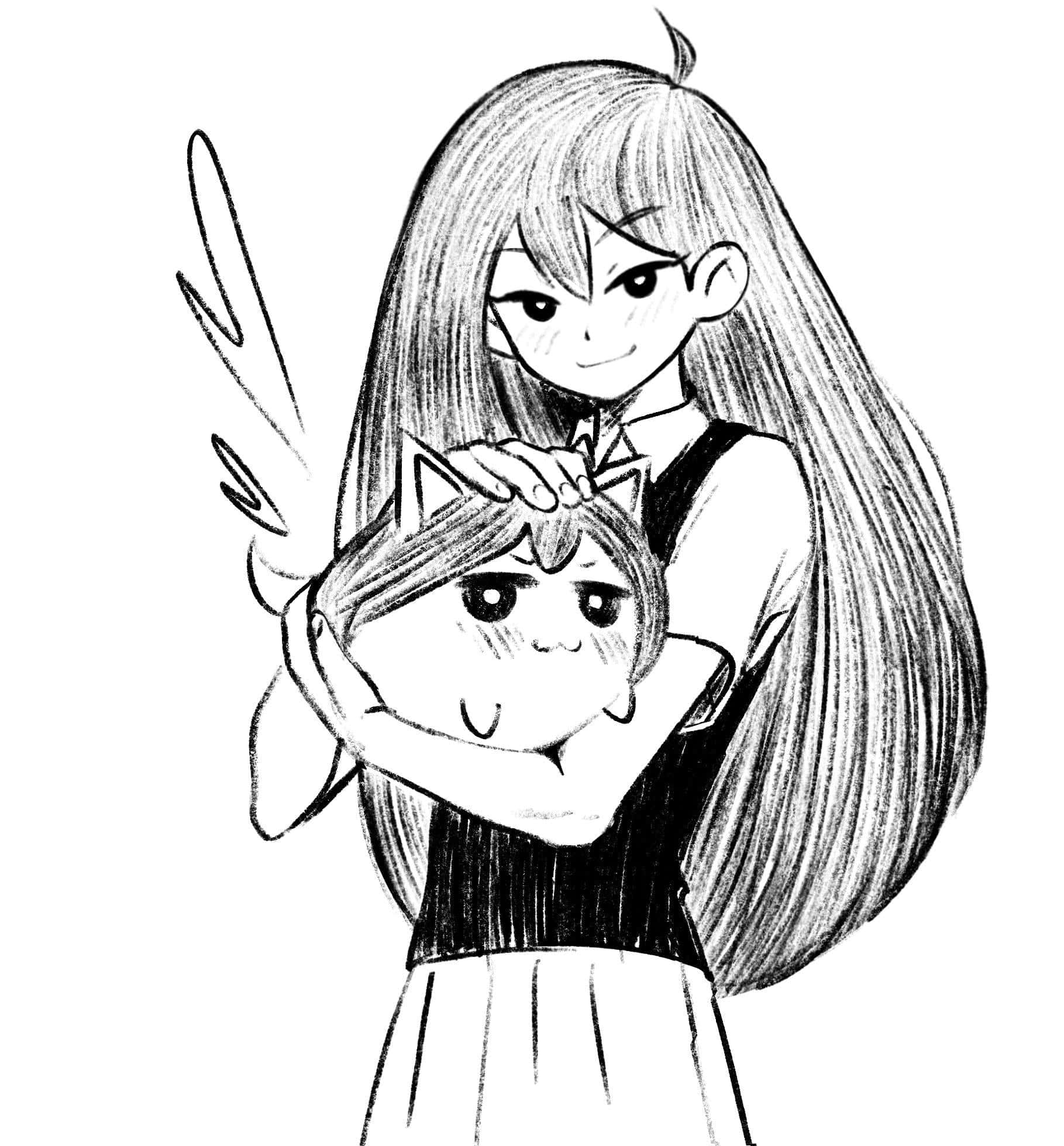 Omori 头像 奥布蕾与猫 壁紙