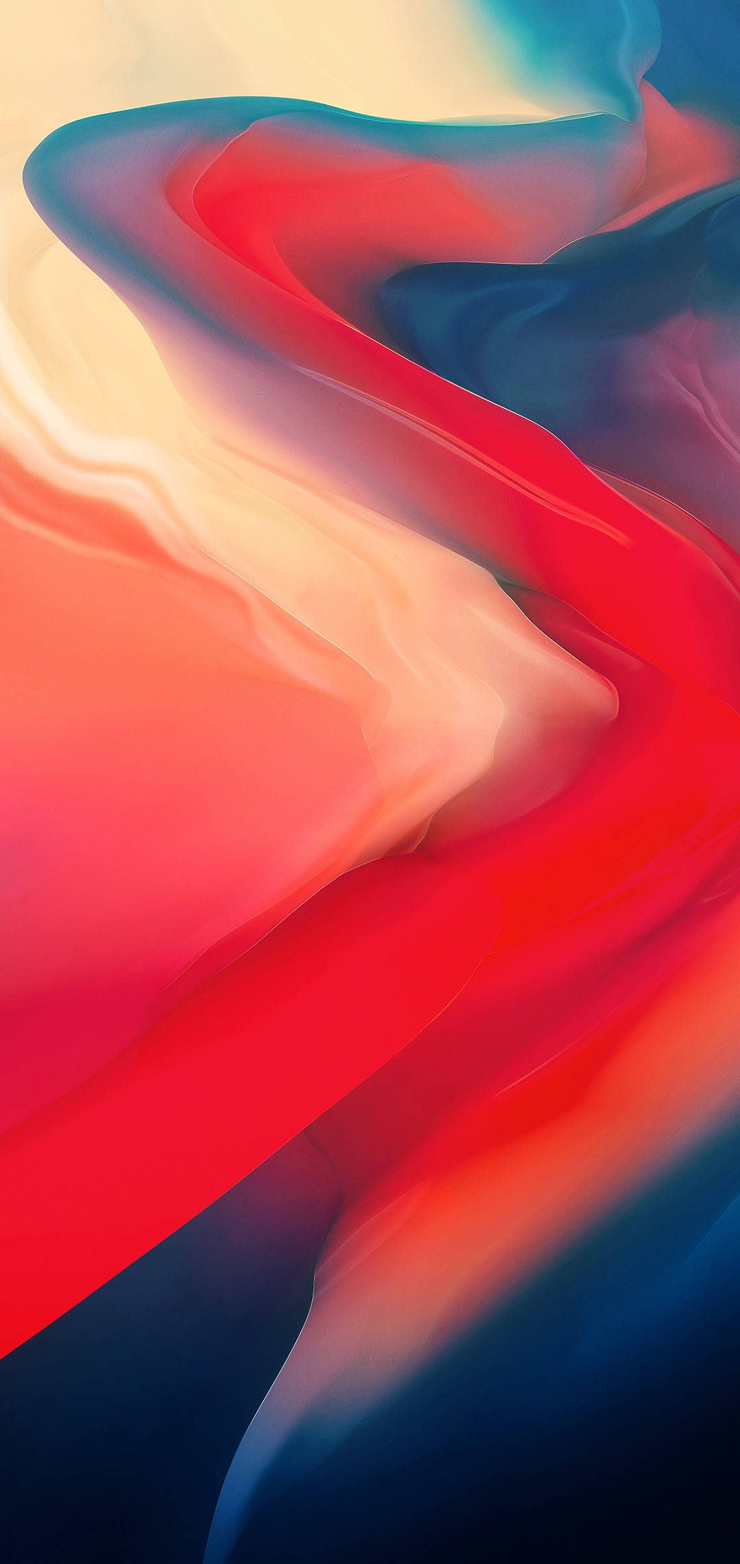 OnePlus 煙霧暖色線條 壁紙