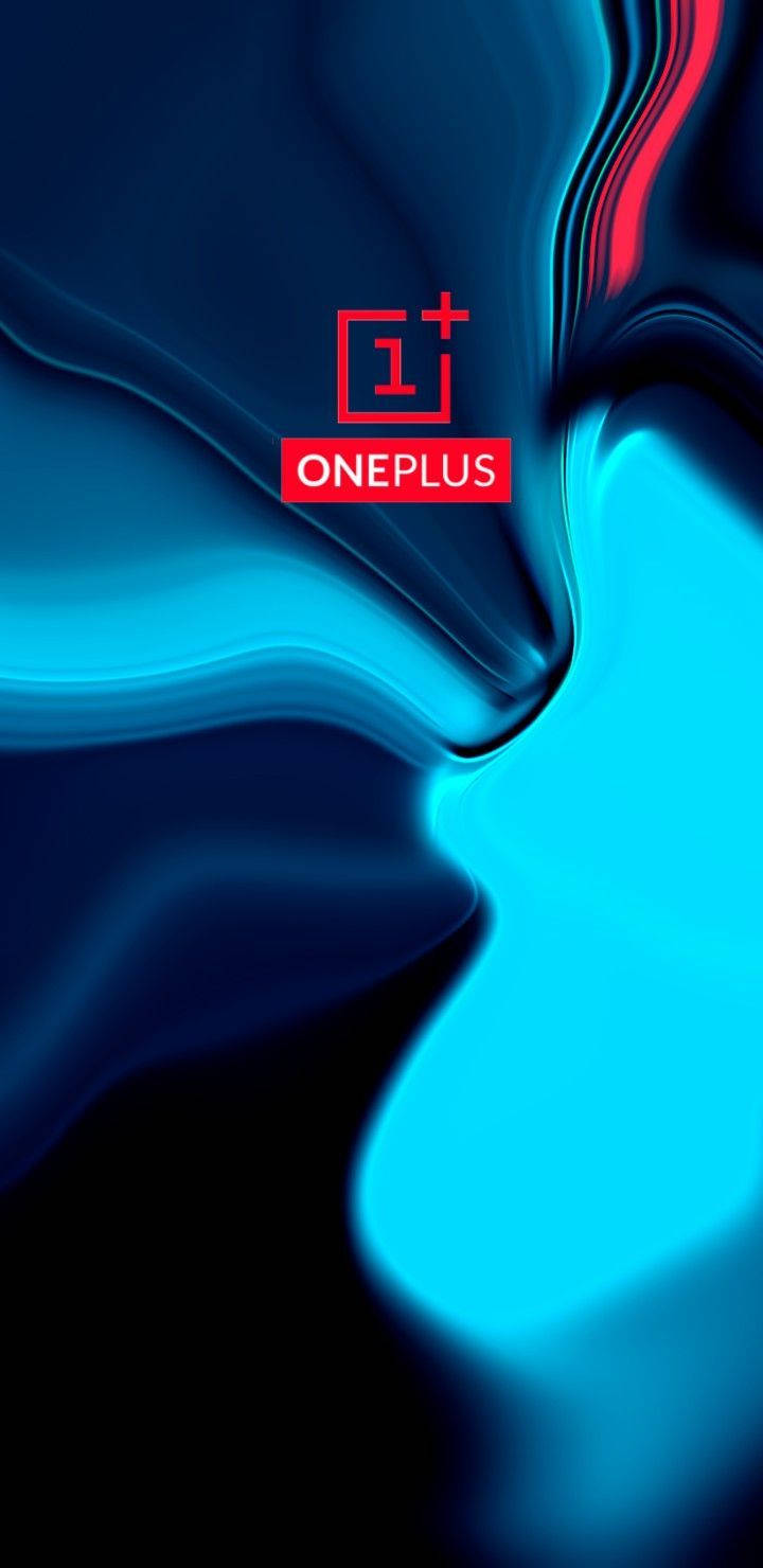 驚艷OnePlus 9R搭配清涼藍色抽象背景 壁紙