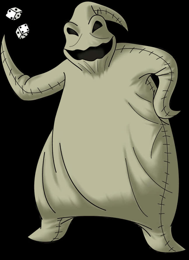 Oogie Boogie 擲骰子 壁紙
