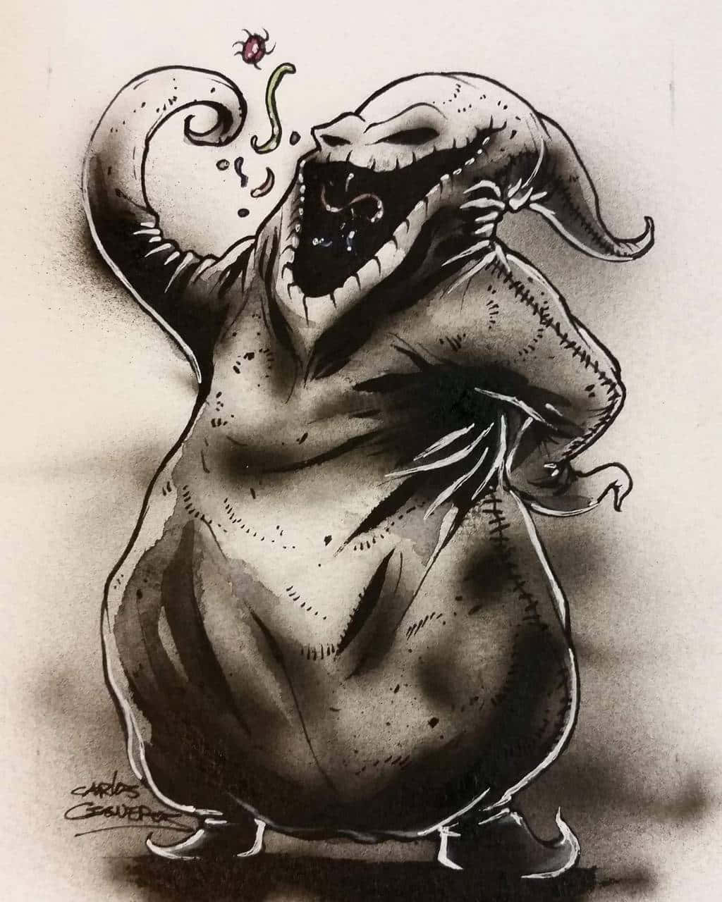 Oogie Boogie 手繪 壁紙