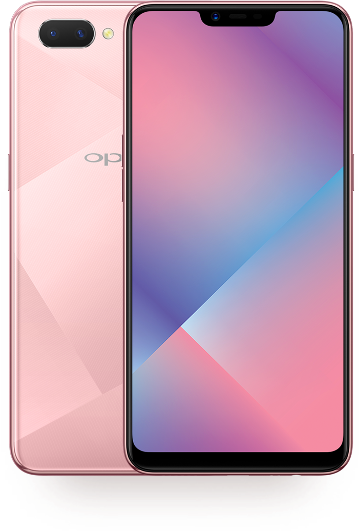 Oppo 智慧型手機粉紅漸層設計 壁紙