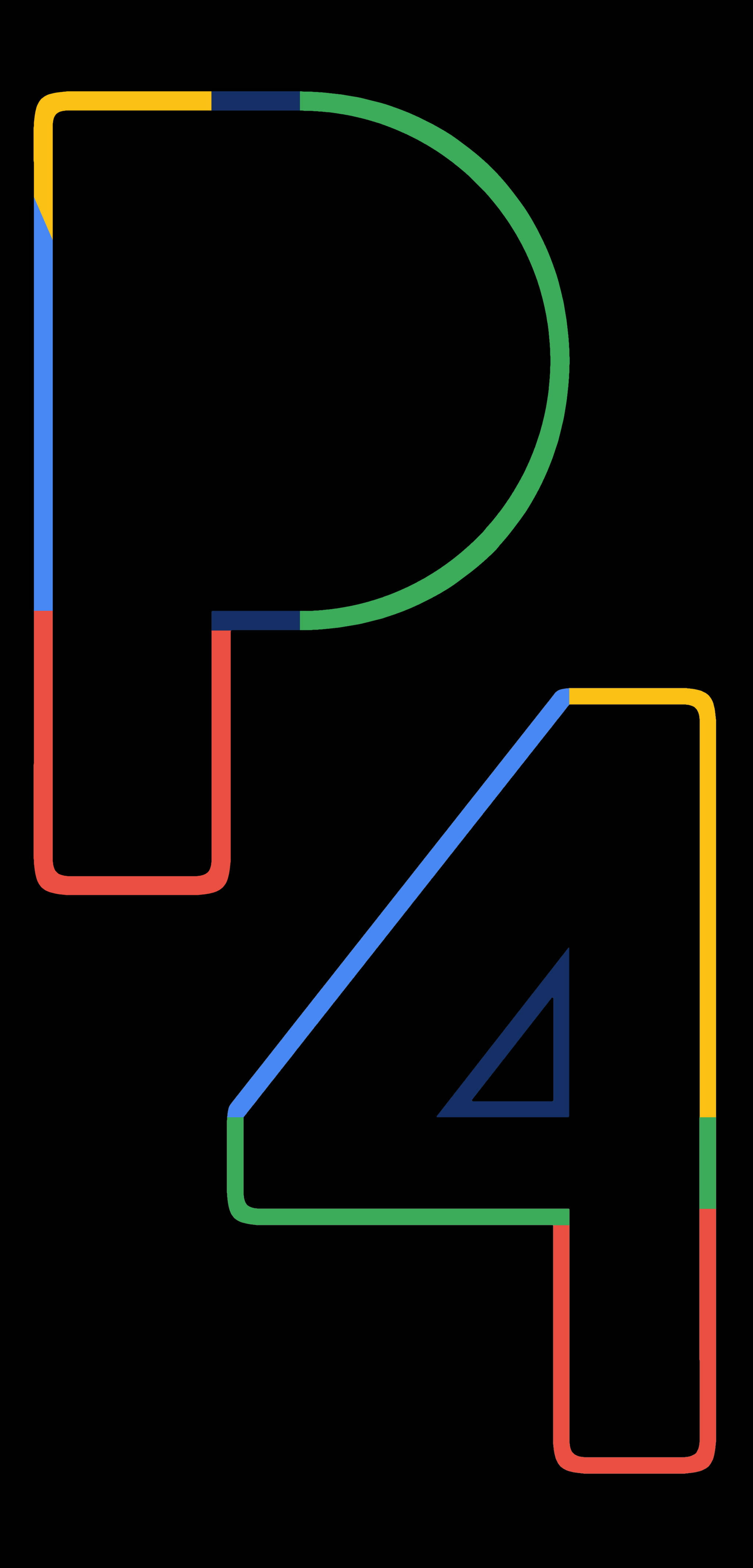 P4 線條藝術 Google Pixel 4 壁紙