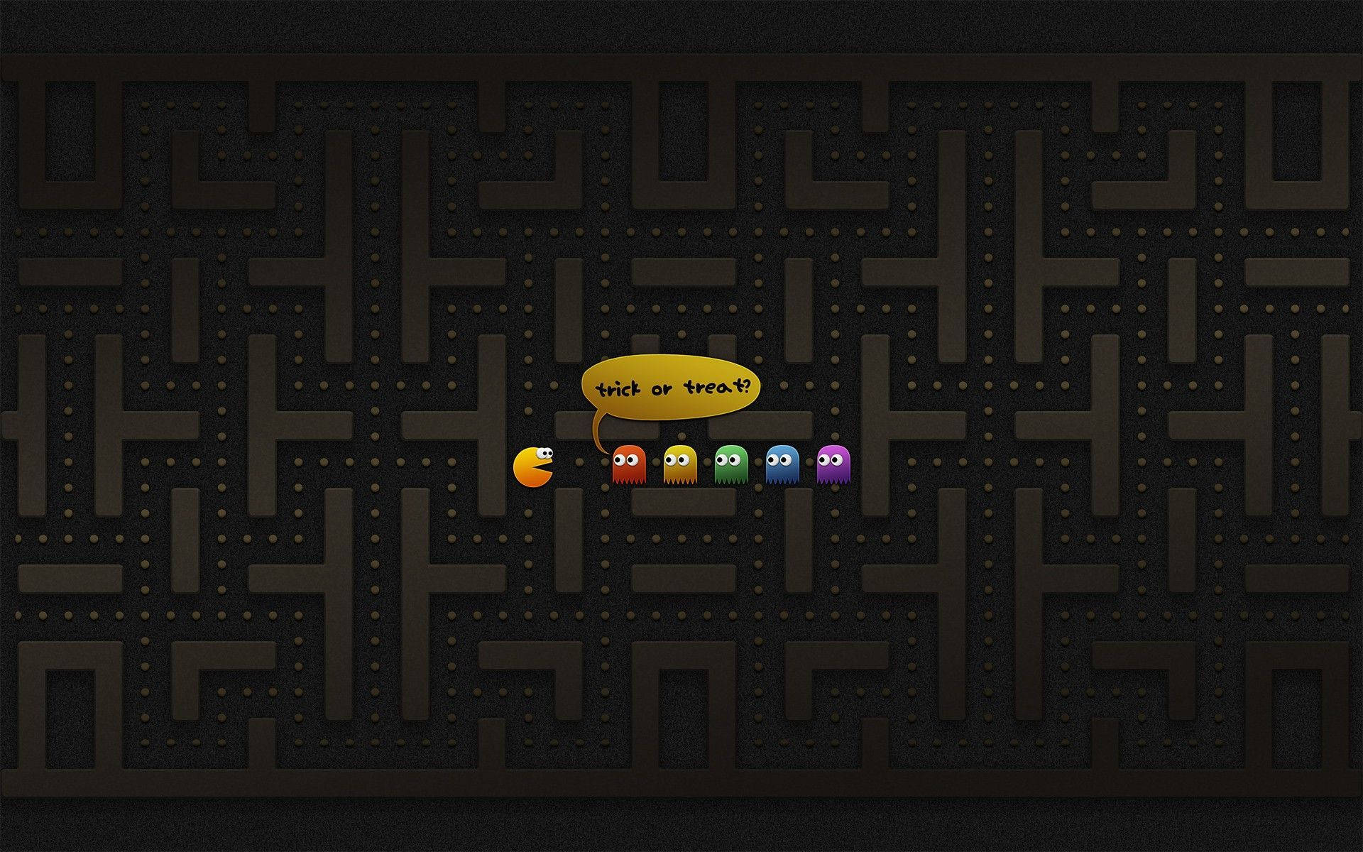 Pacman 萬聖節筆電宣傳 壁紙