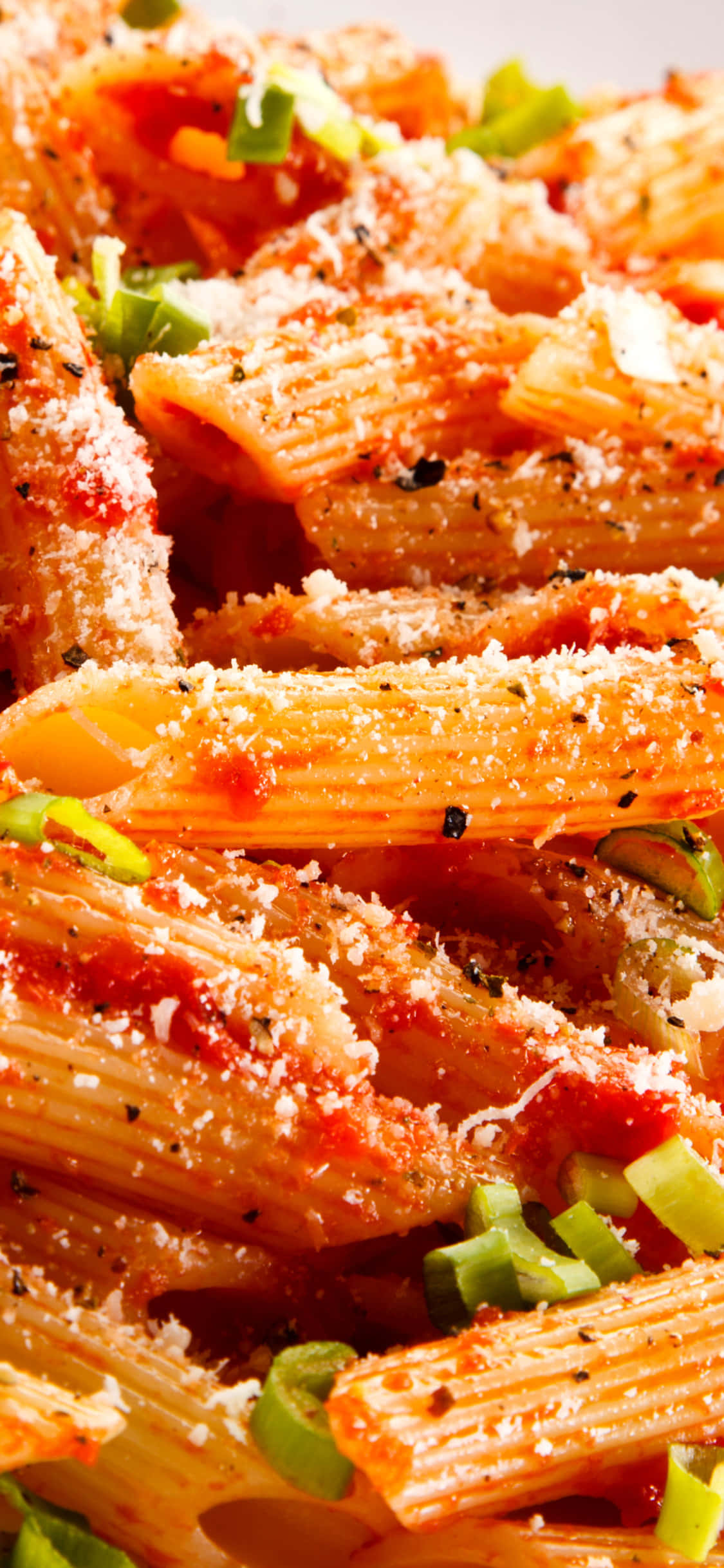 Penne 紅醬義大利麵 iPhone X 背景 壁紙