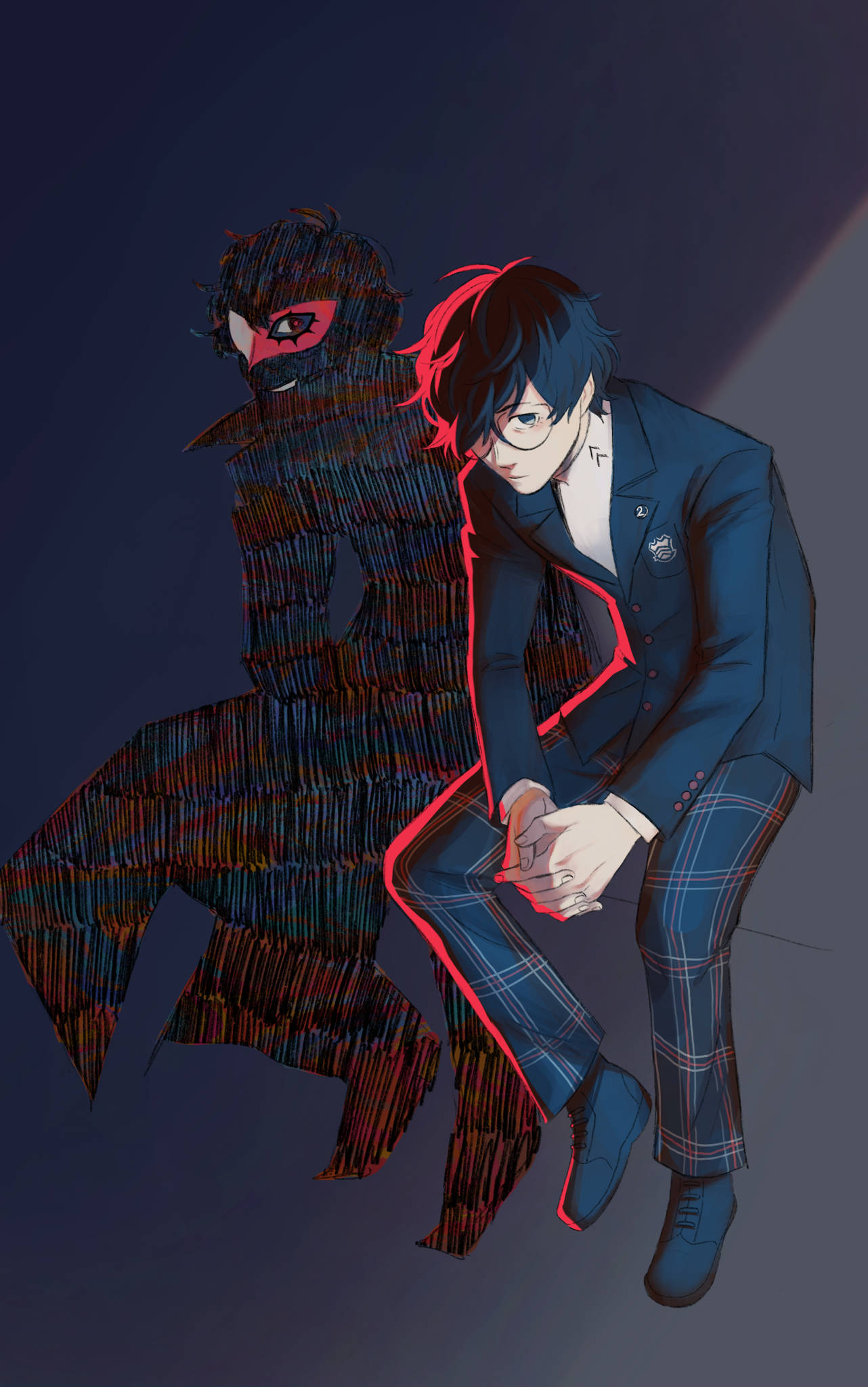《女神異聞錄5 皇家版》Joker 黑暗氛圍 壁紙
