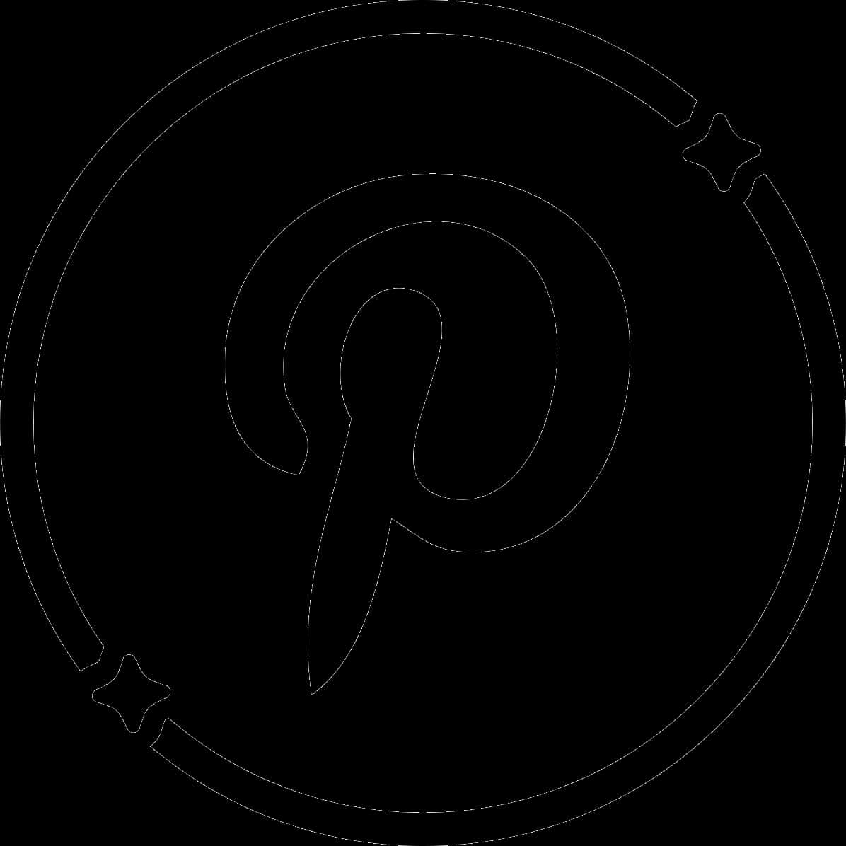 Pinterest 標誌輪廓 壁紙